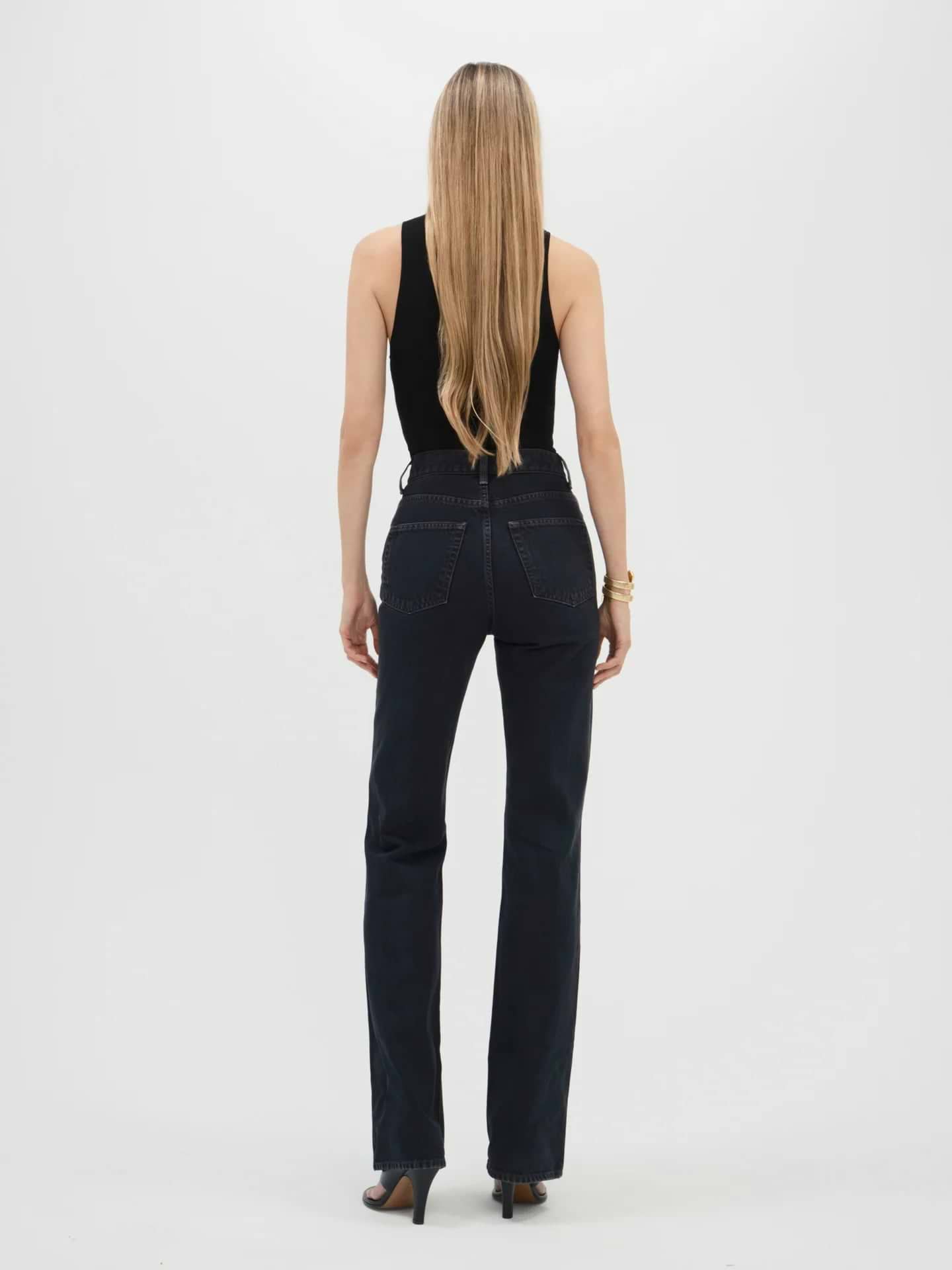 Brontë Jean in Rigid Denim - AFLALO