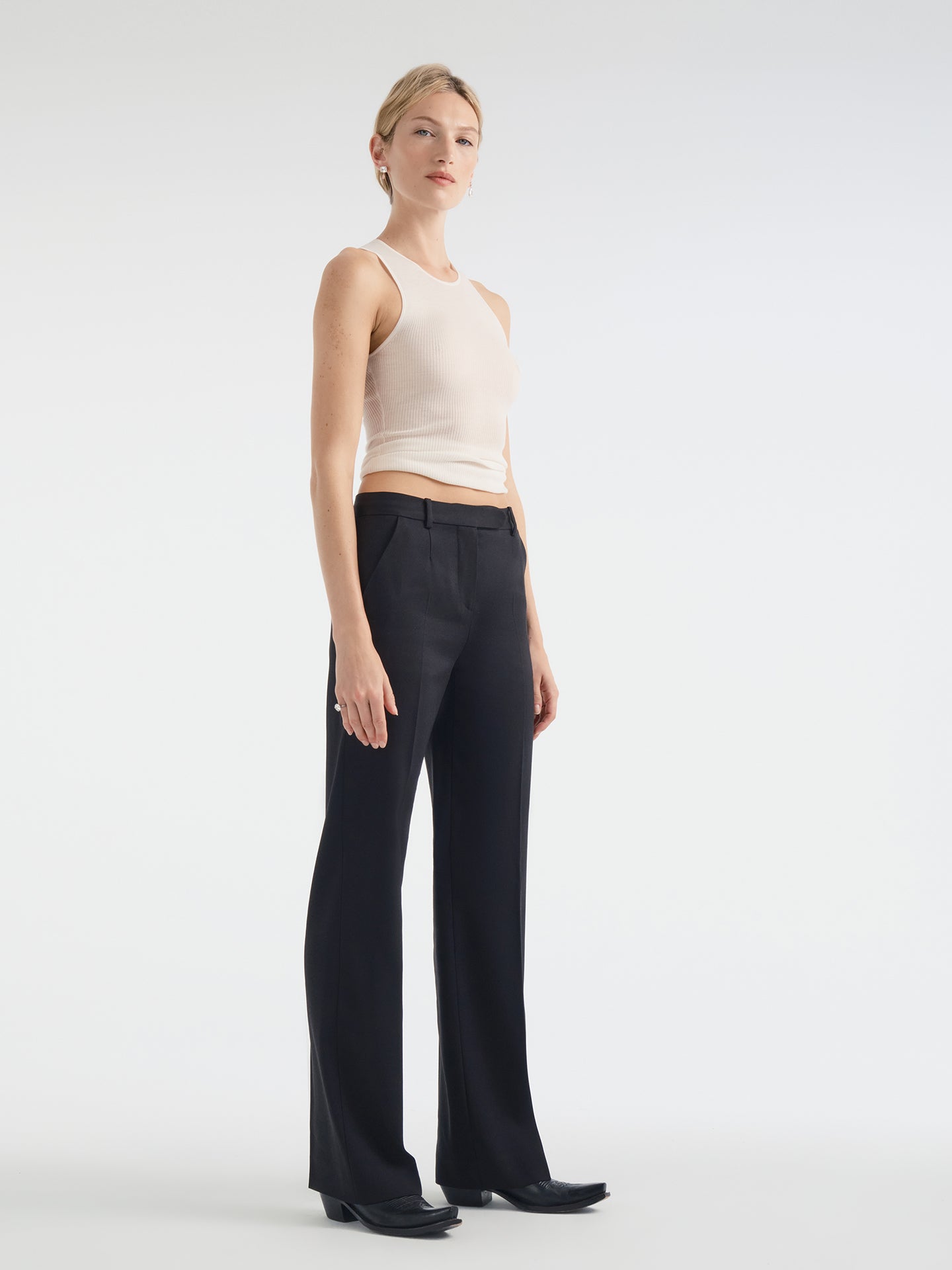 Lucid Pant in Wool Silk - AFLALO