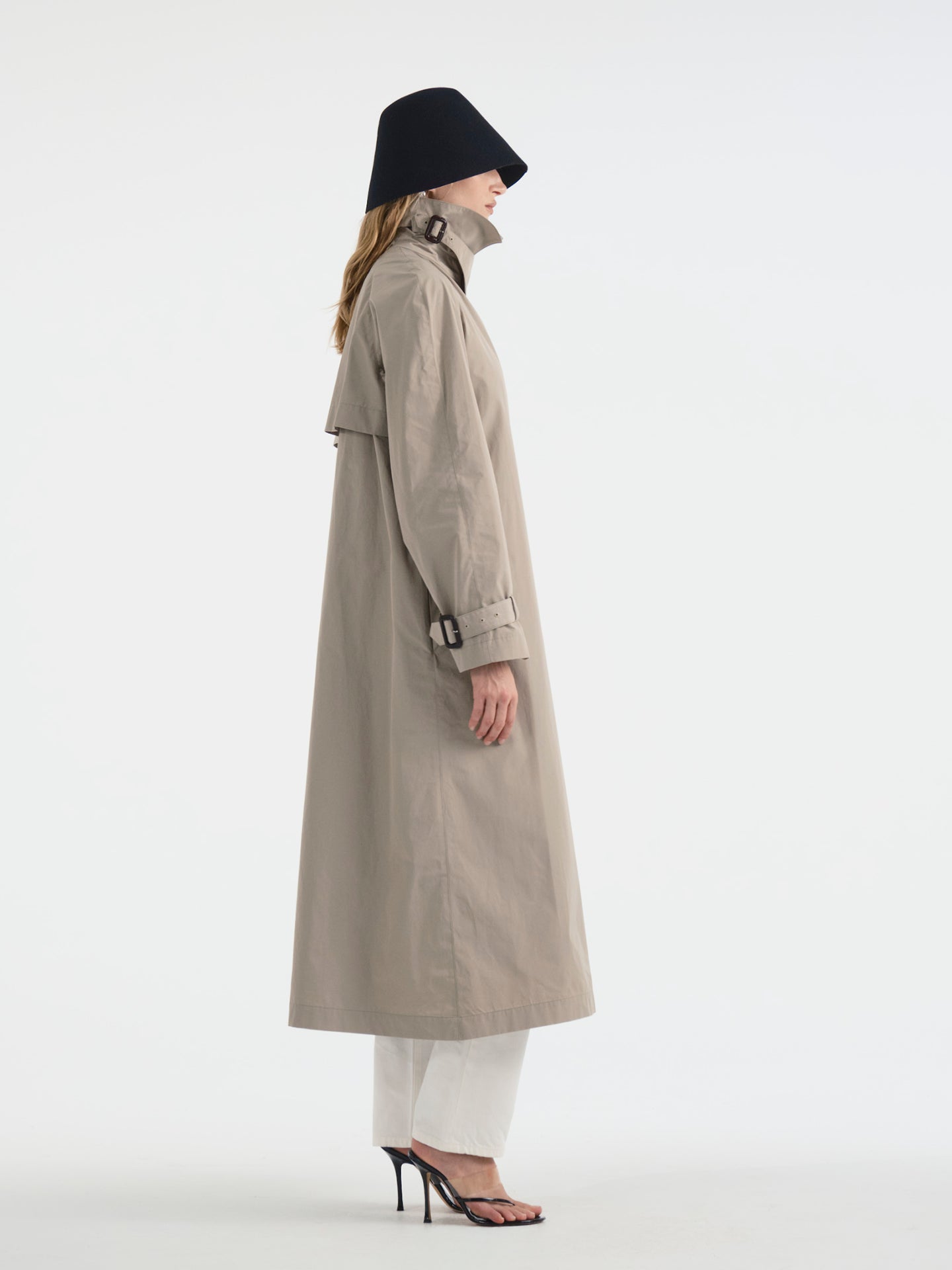 Vionne Trench in Cotton Nylon - AFLALO