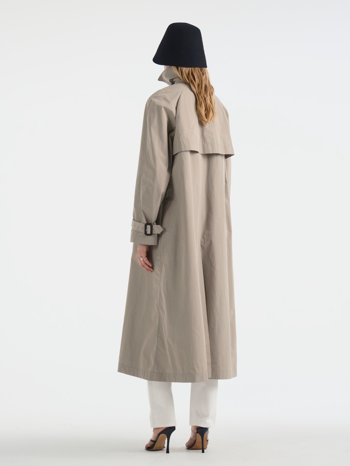 Vionne Trench in Cotton Nylon - AFLALO