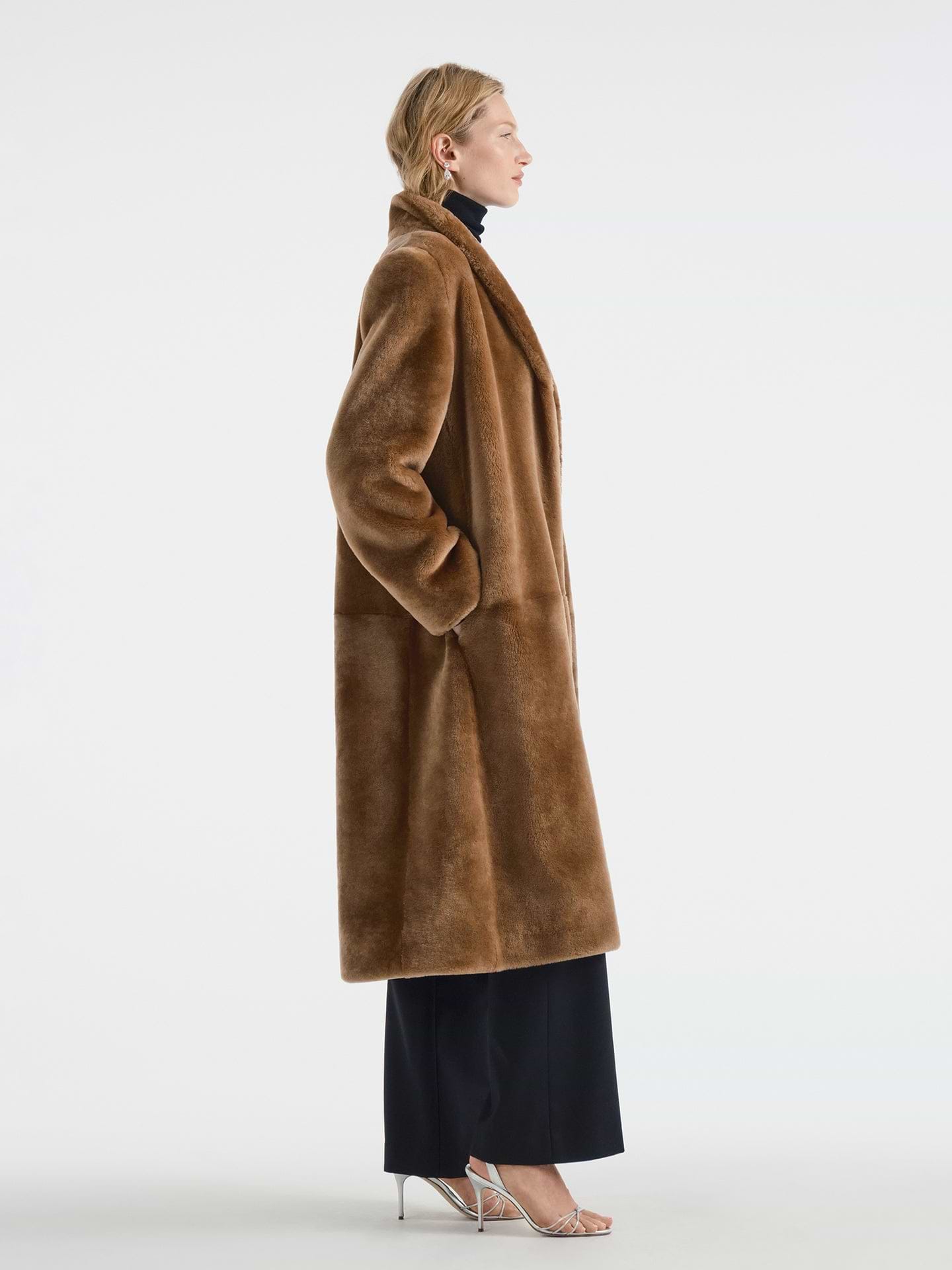 Maurelle Coat in Shearling - AFLALO
