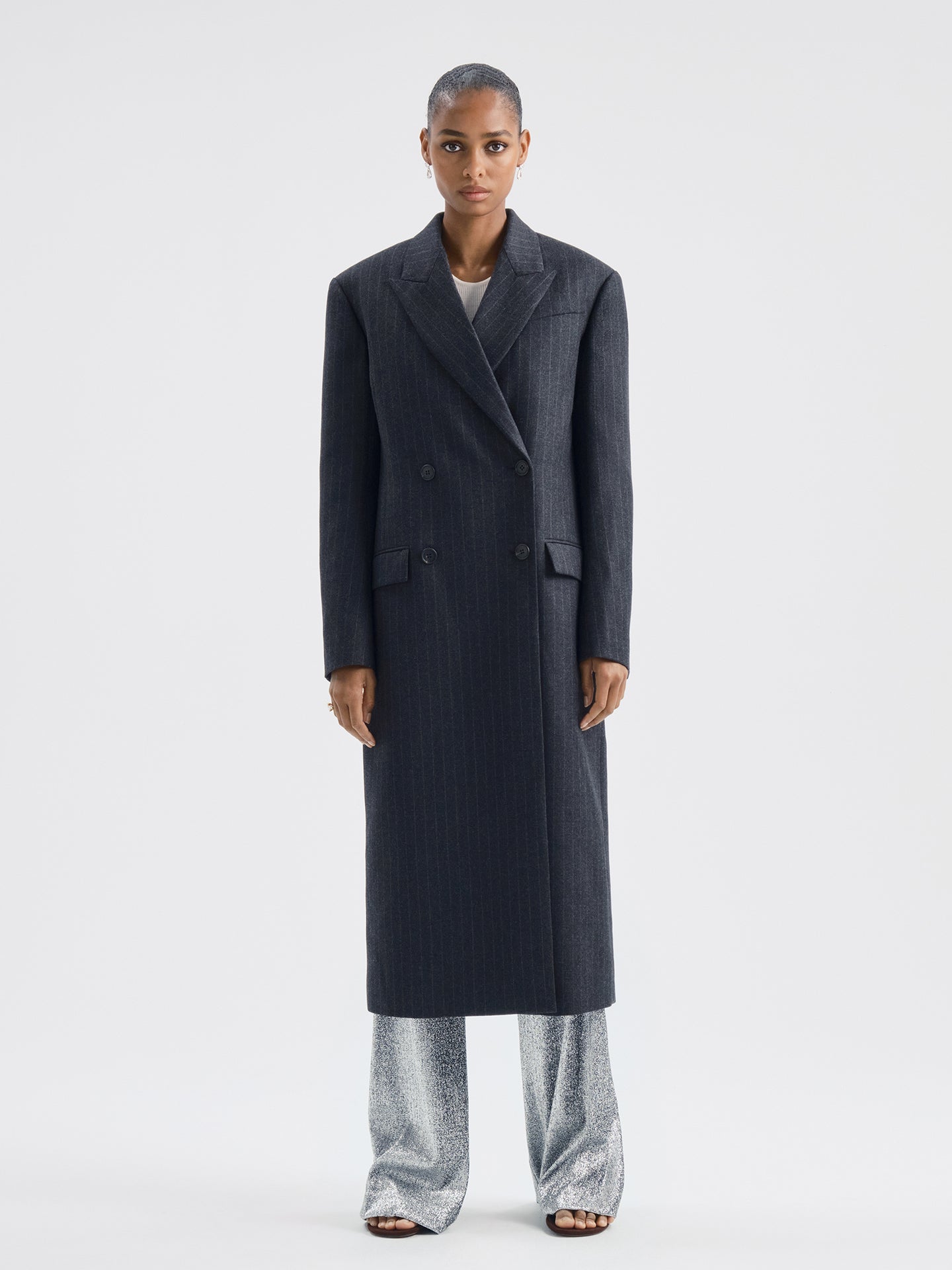 Obelisk Coat in Wool Cashmere - AFLALO
