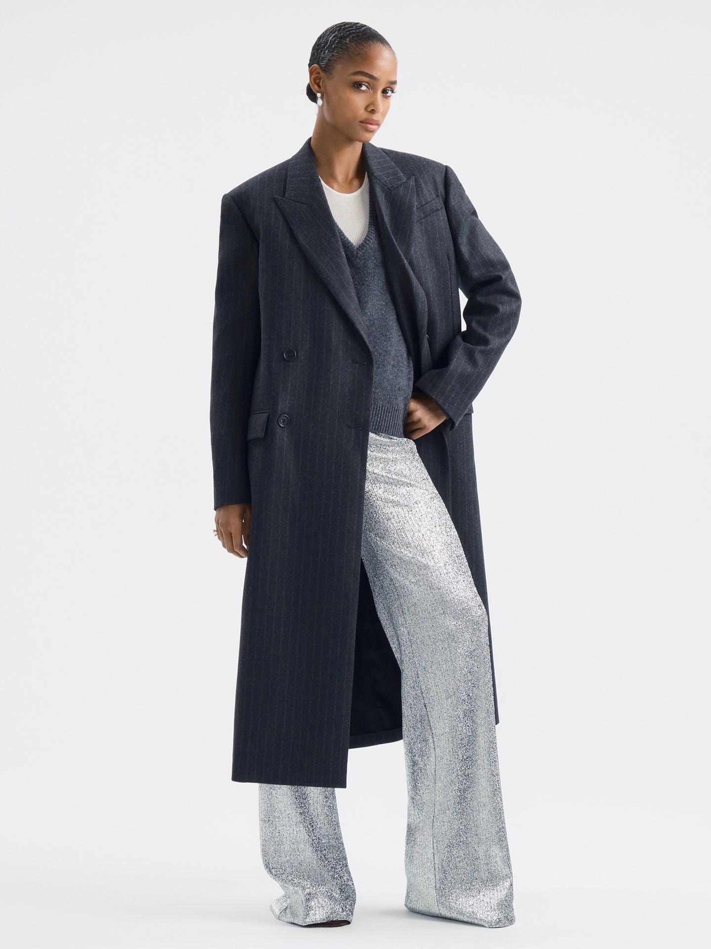 Obelisk Coat in Wool Cashmere - AFLALO