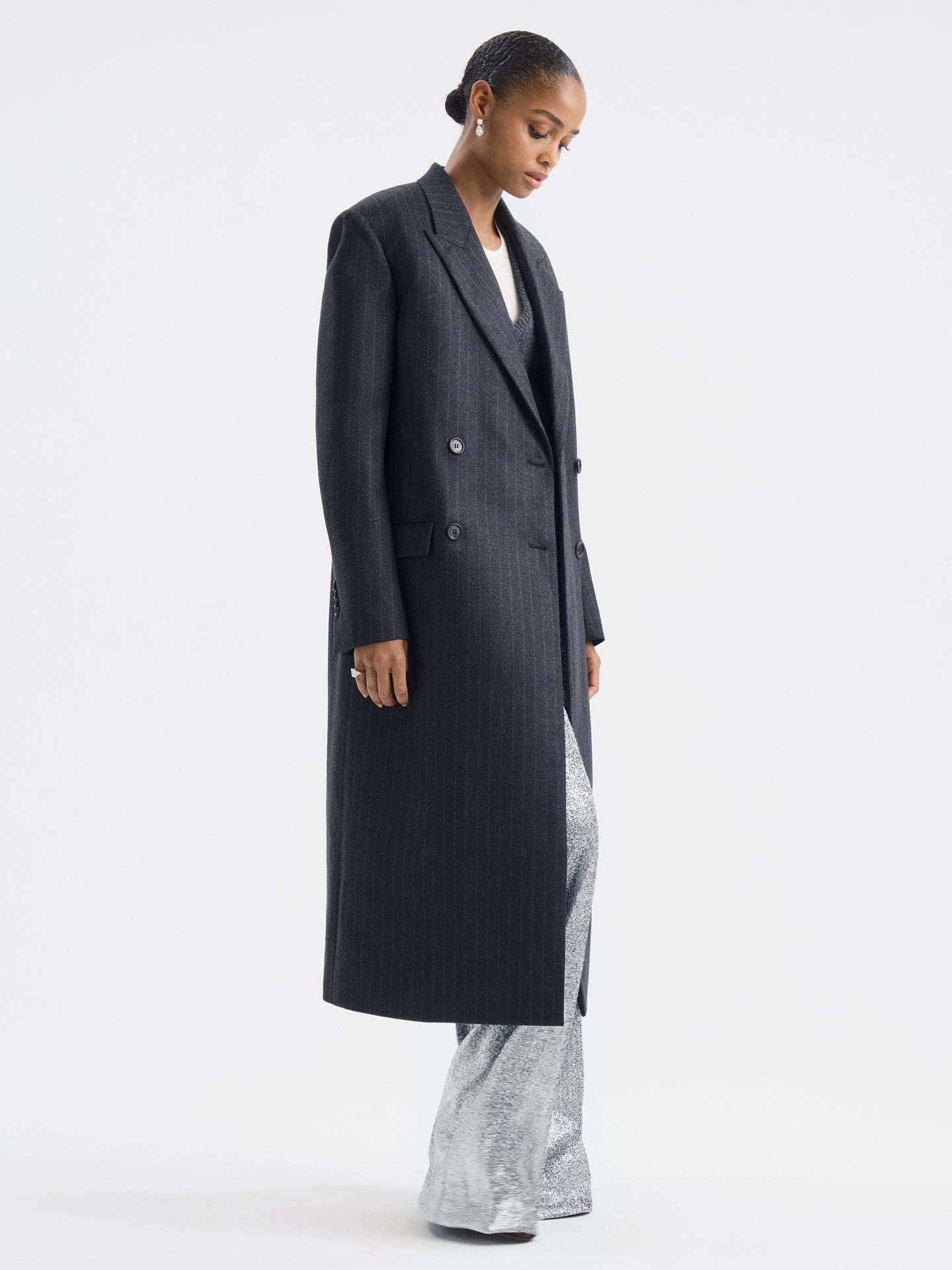 Obelisk Coat in Wool Cashmere - AFLALO