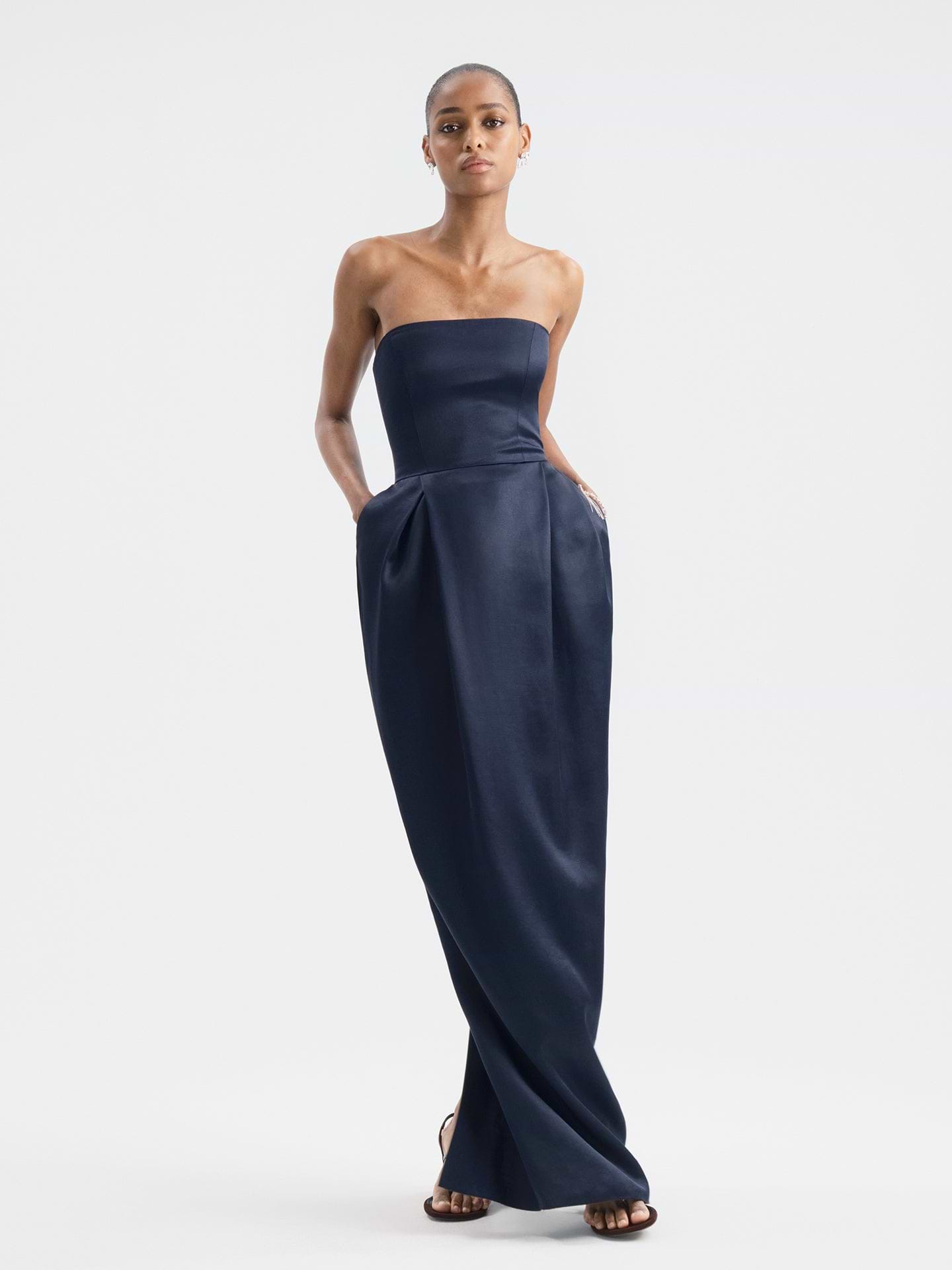 Alune Dress in Wool Silk - AFLALO