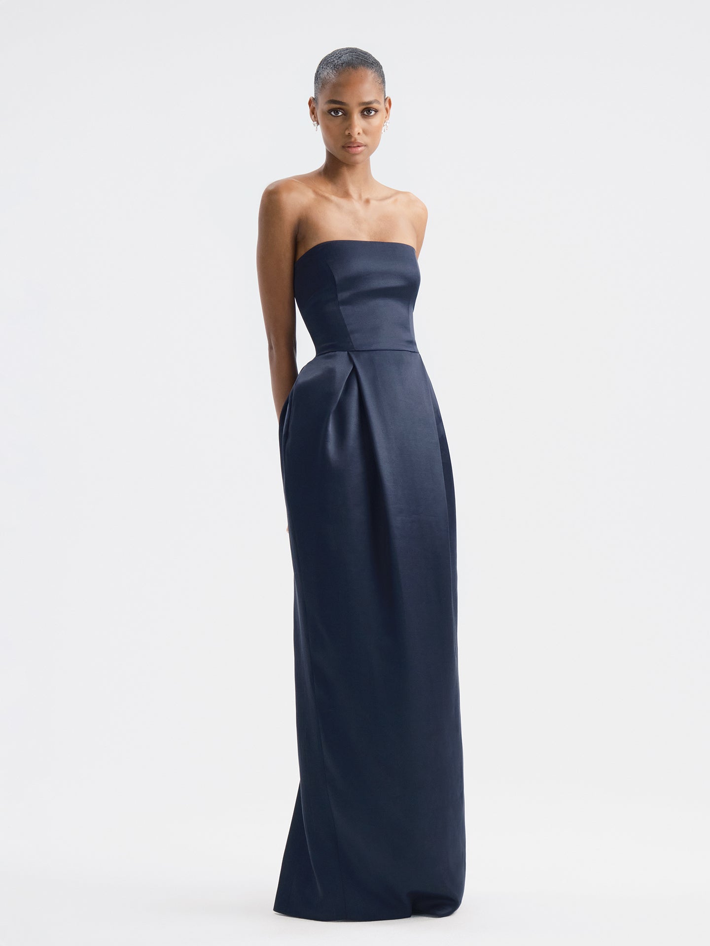 Alune Dress in Wool Silk - AFLALO
