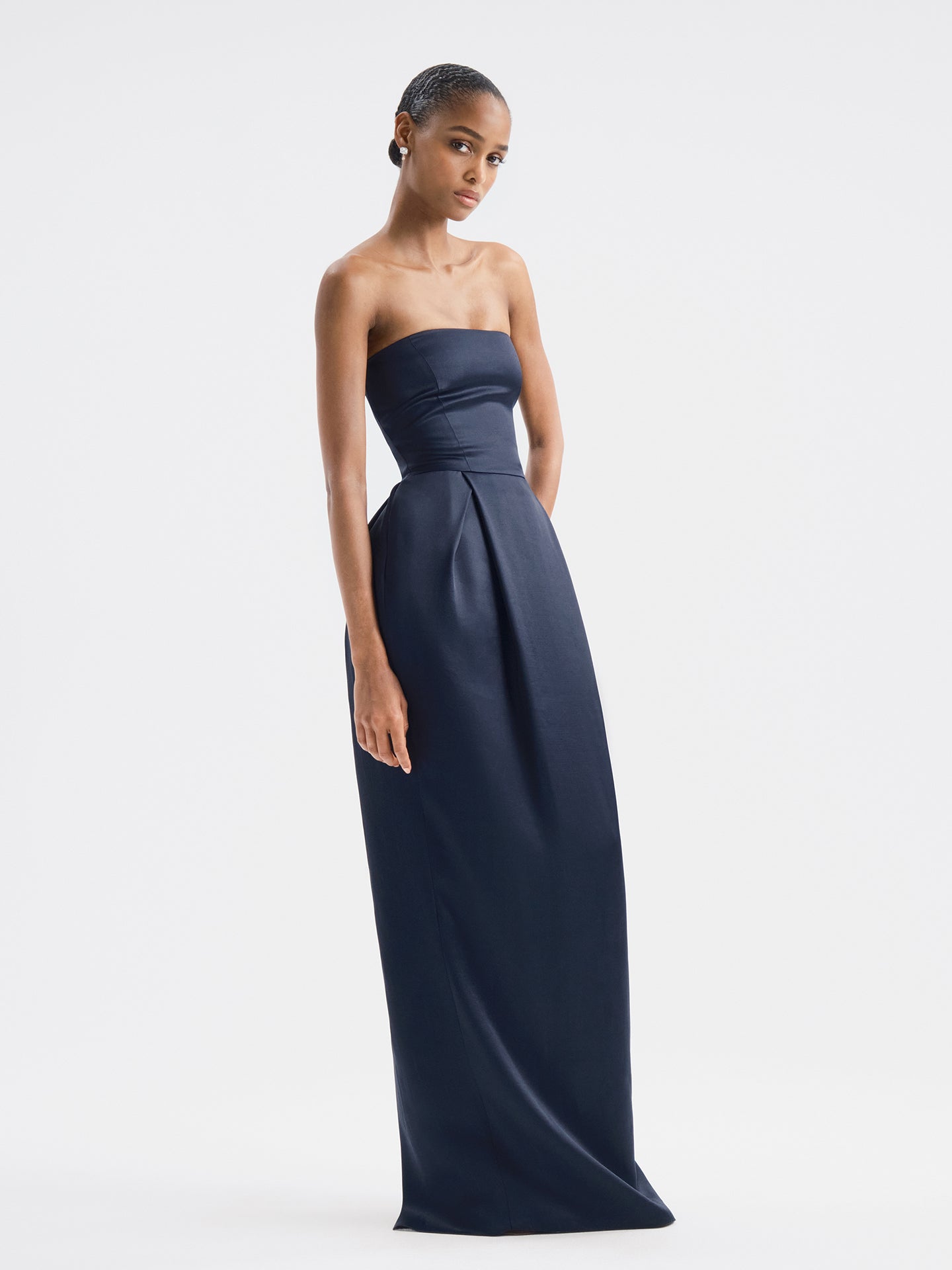 Alune Dress in Wool Silk - AFLALO