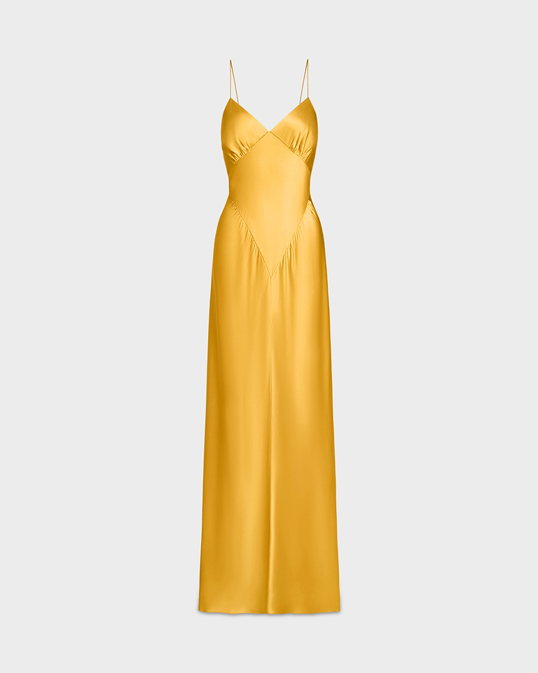 Aire Dress Saffron in Silk