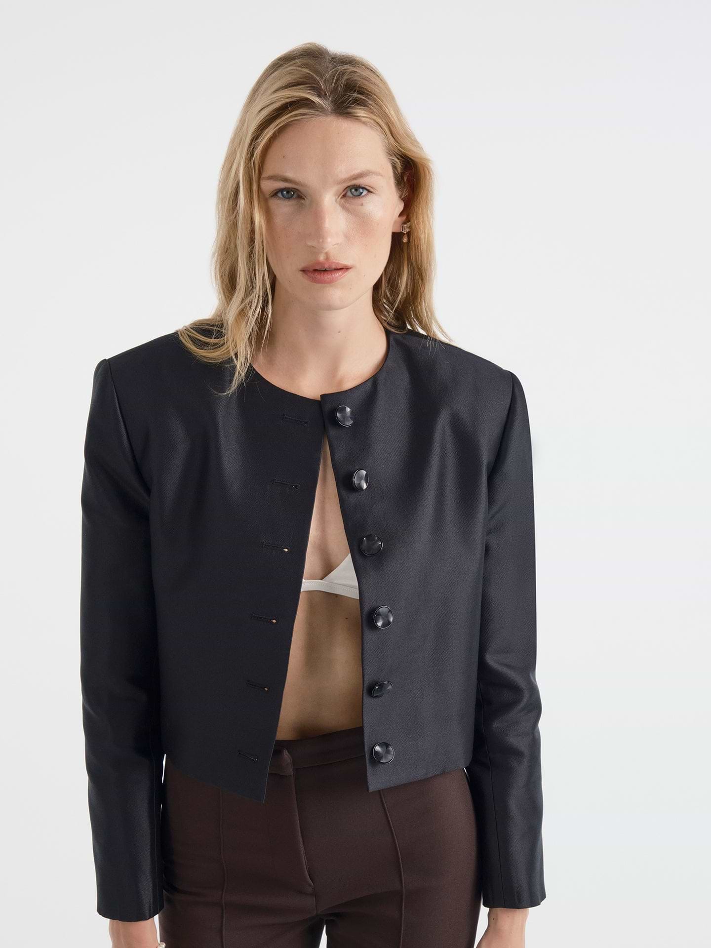 Bastion Jacket in Wool Silk - AFLALO