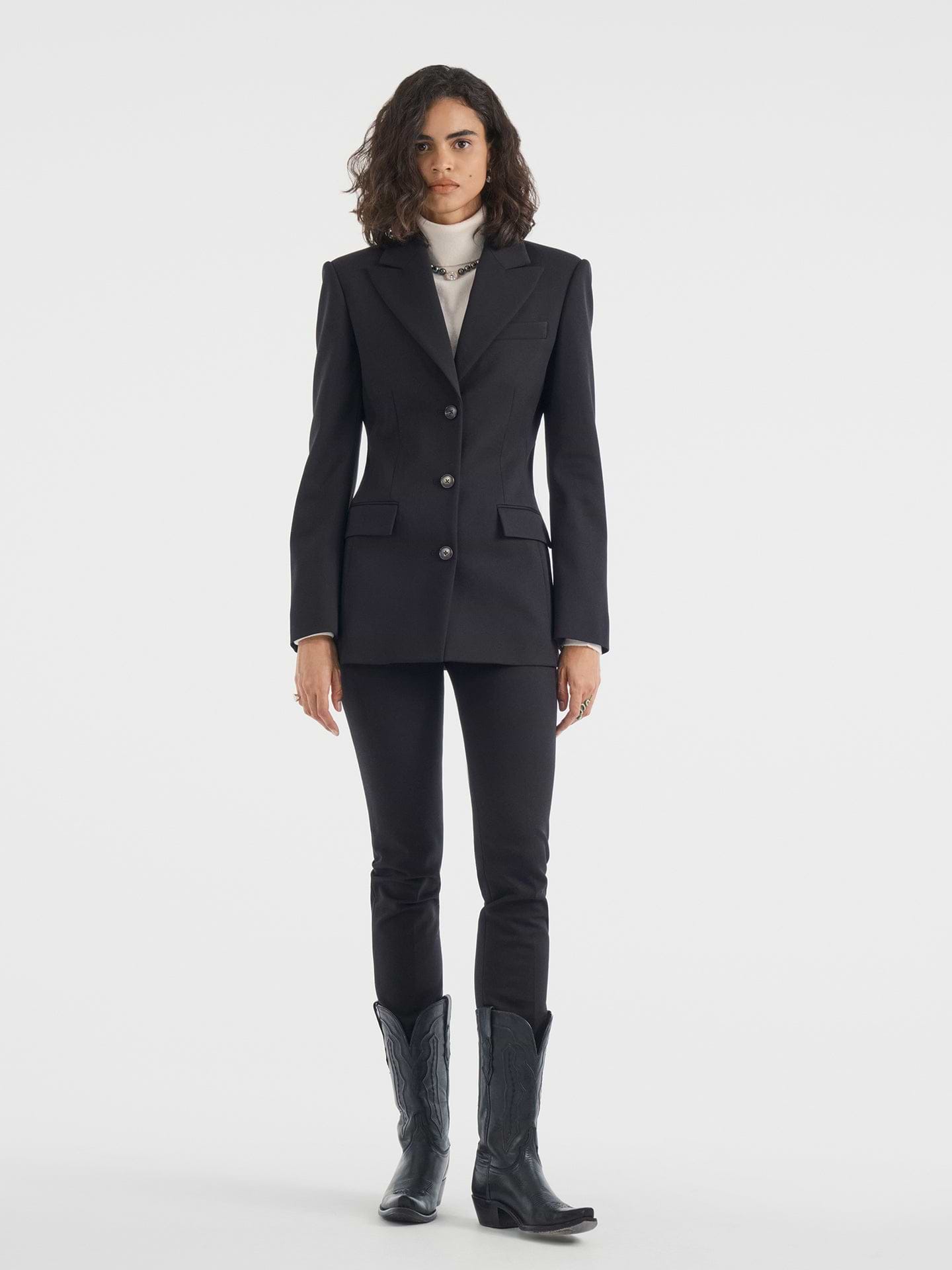 Roux Blazer in Wool Silk - AFLALO