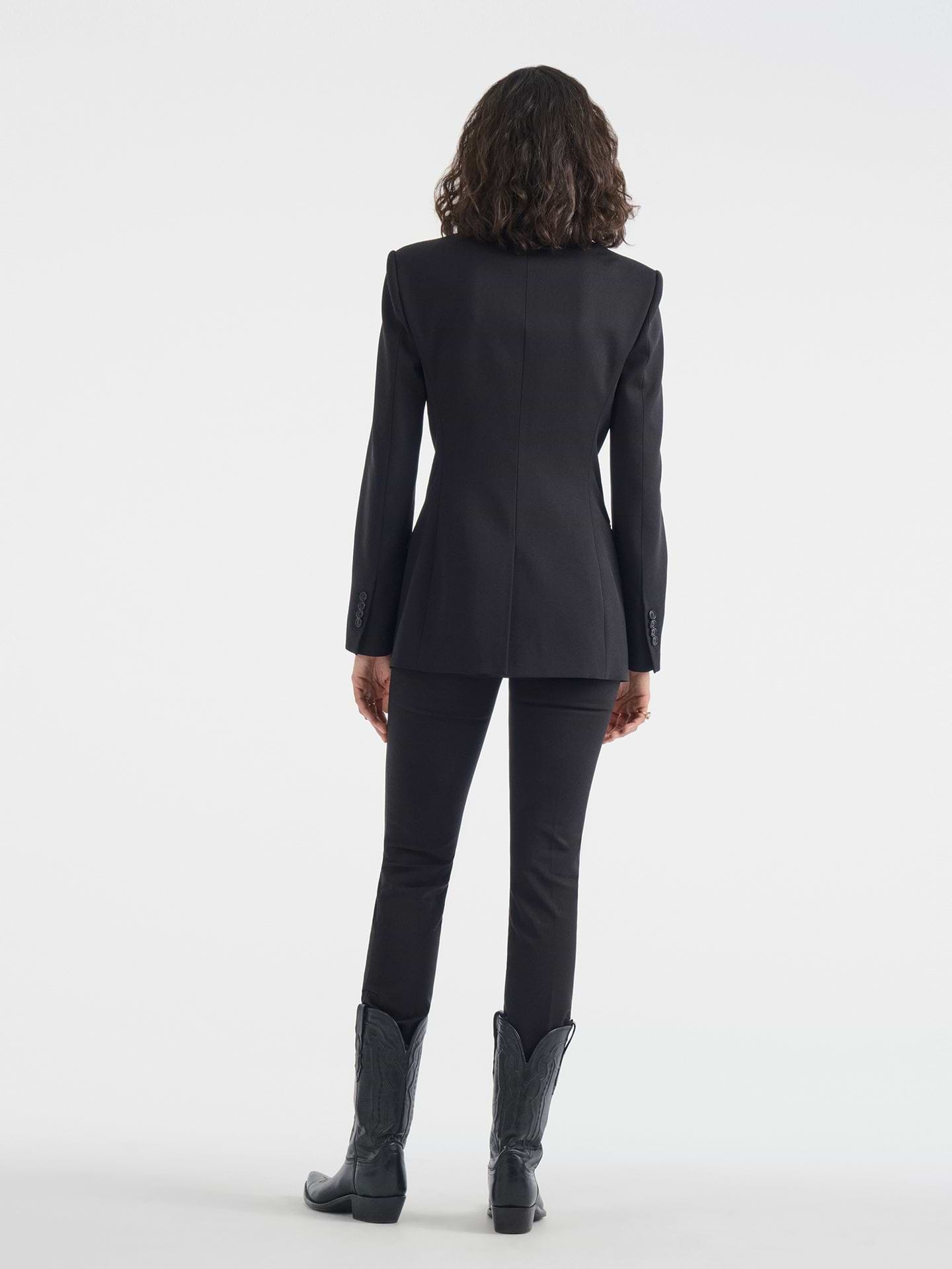 Roux Blazer in Wool Silk - AFLALO