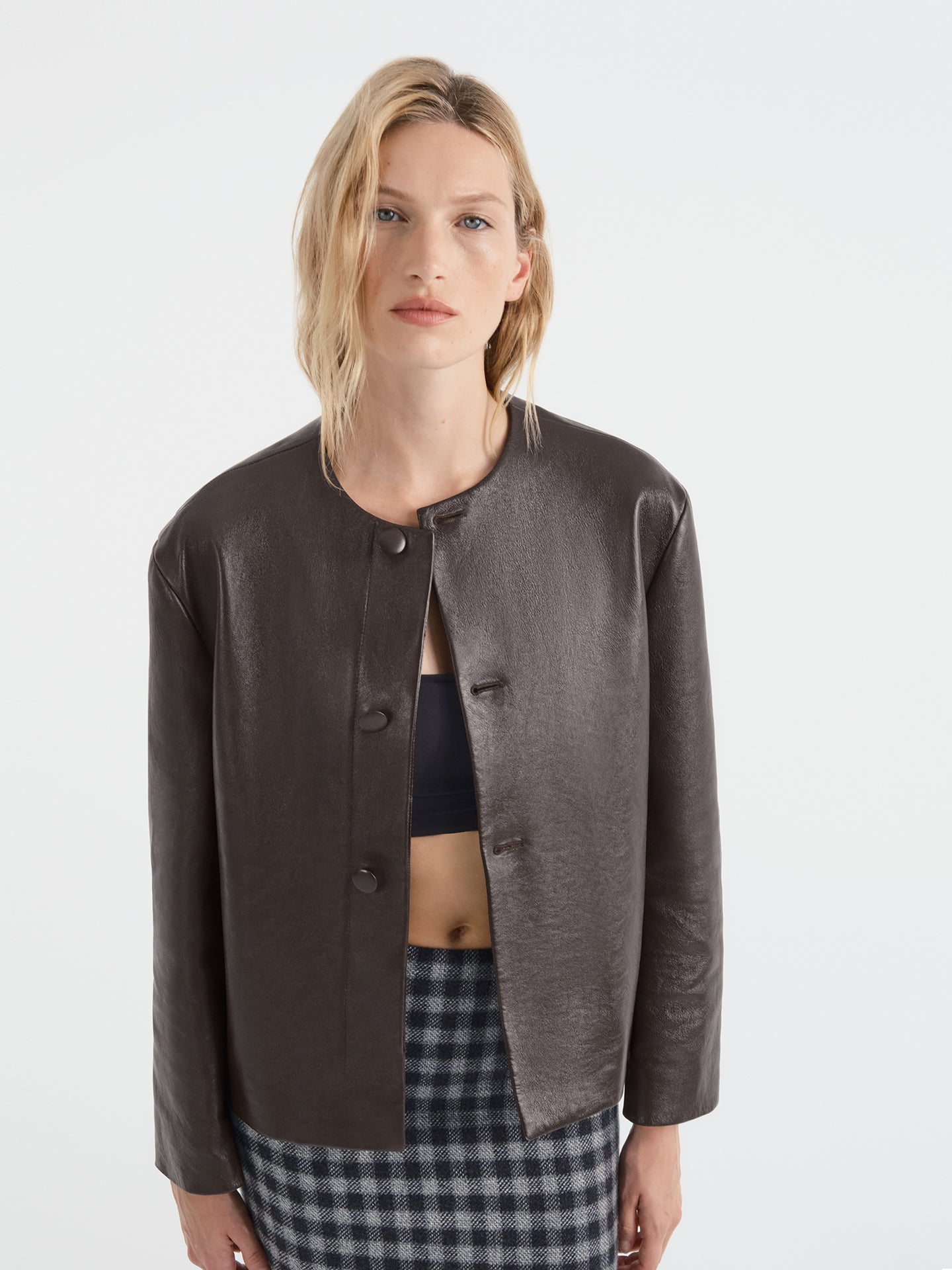 Oritihia Jacket in Leather - AFLALO