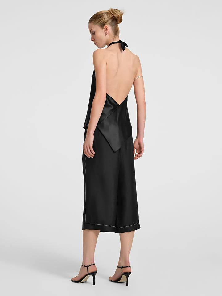 Sibem Dress Black in Silk | AFLALO Sibem Dress Black in Silk | AFLALO