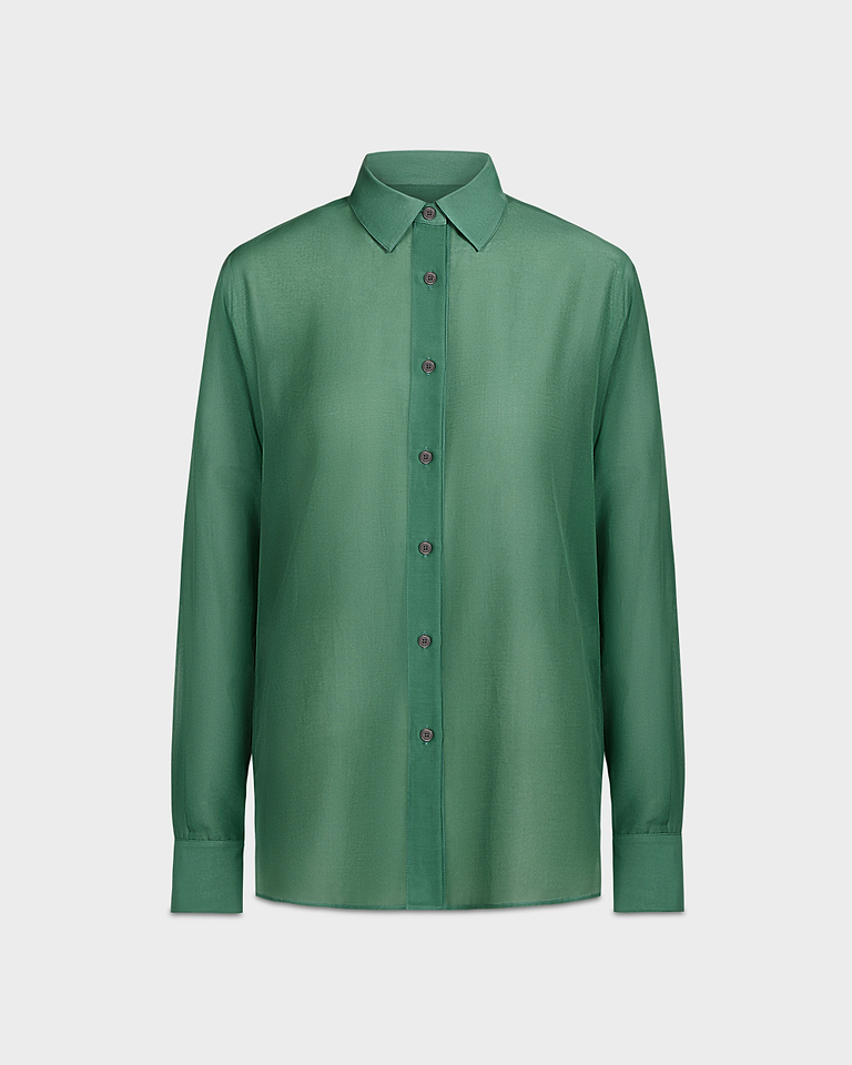 Brein Shirt Jade in Silk Cotton