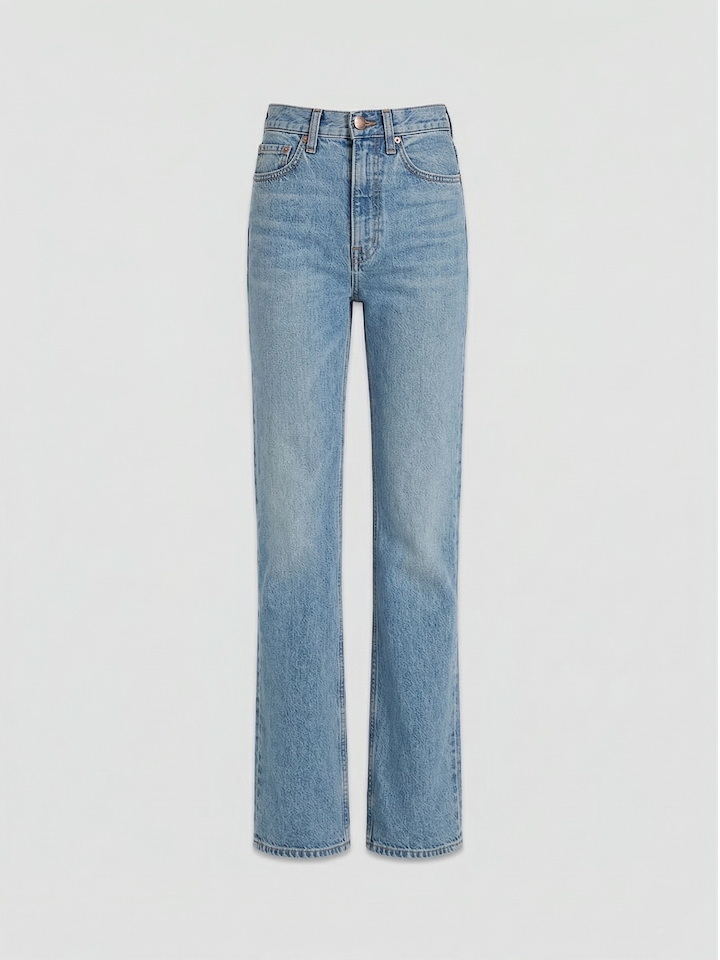 Bronte Jean Subdued Indigo in Japanese Denim | AFLALO