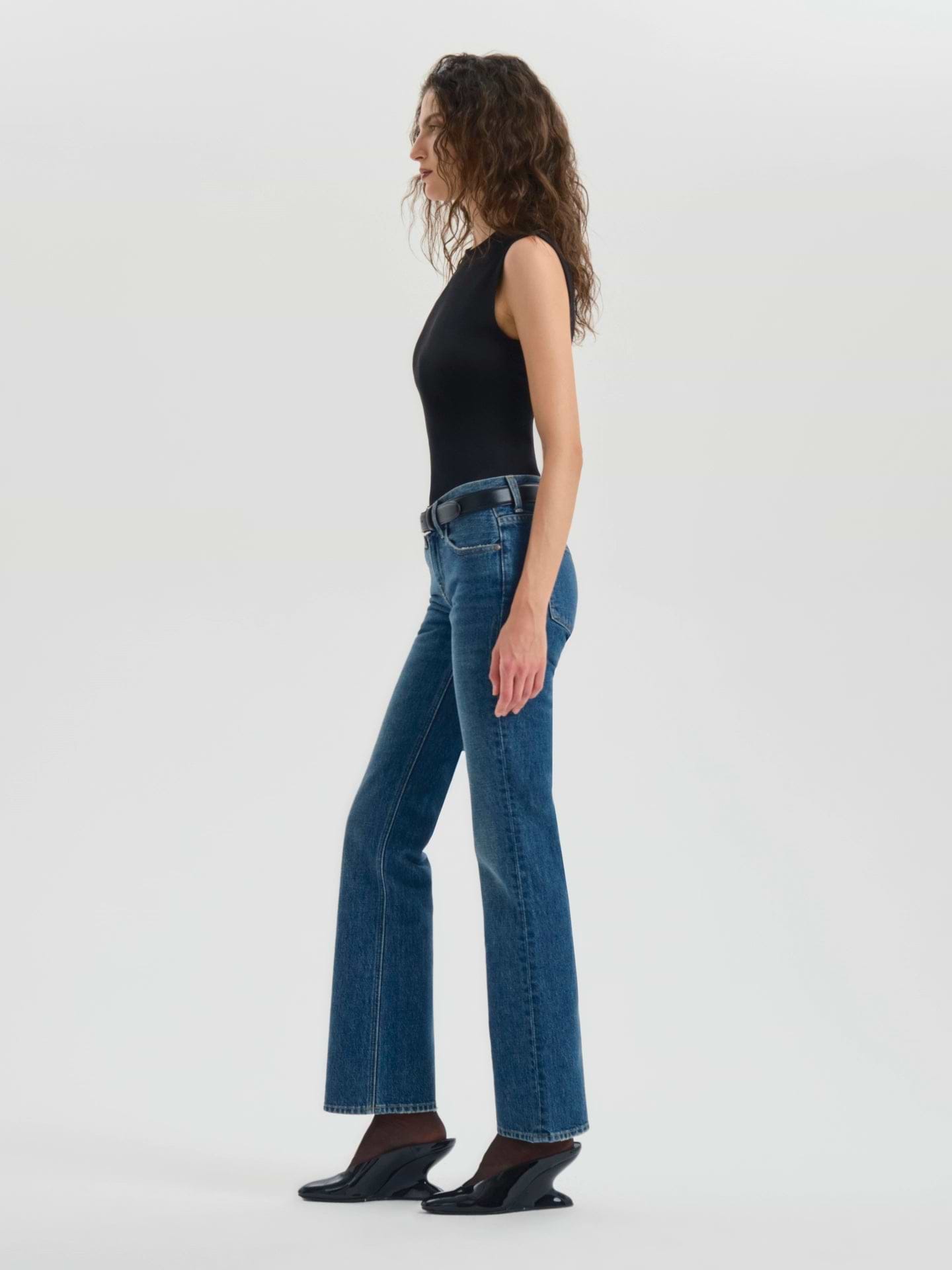 Leary Jean in Rigid Denim - AFLALO