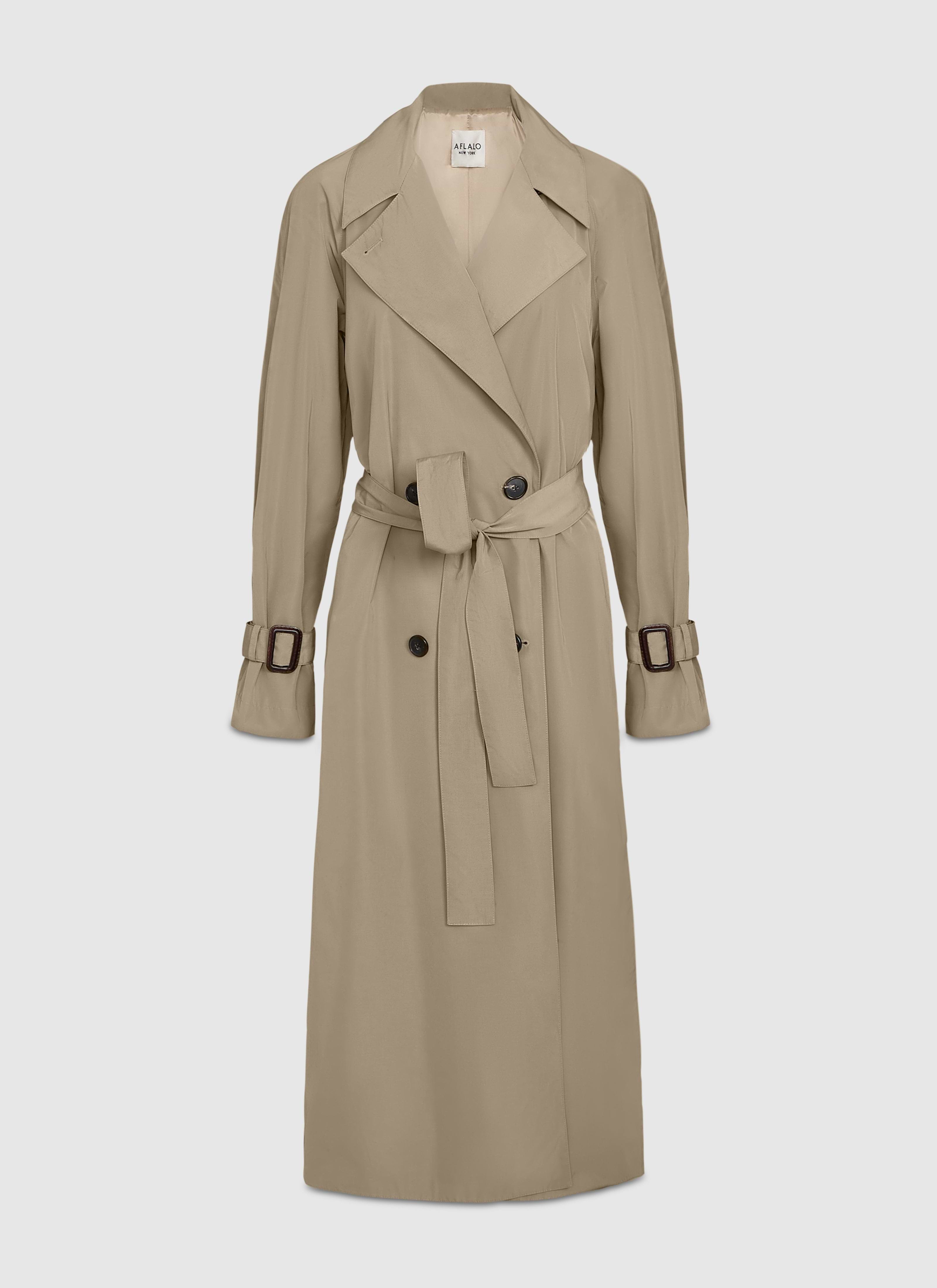 Luna Trench in Cotton Nylon - AFLALO