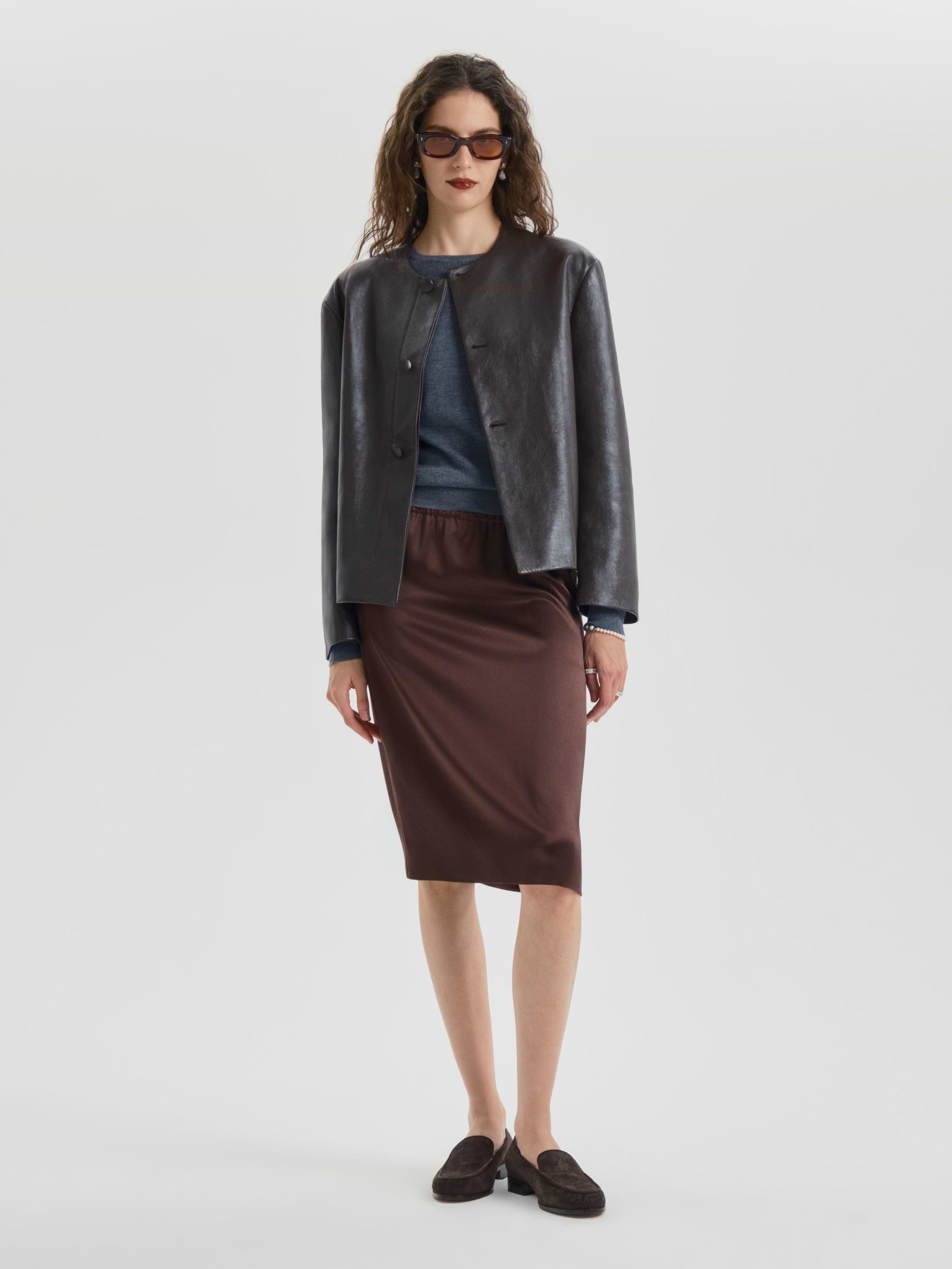 Oritihia Jacket in Leather - AFLALO