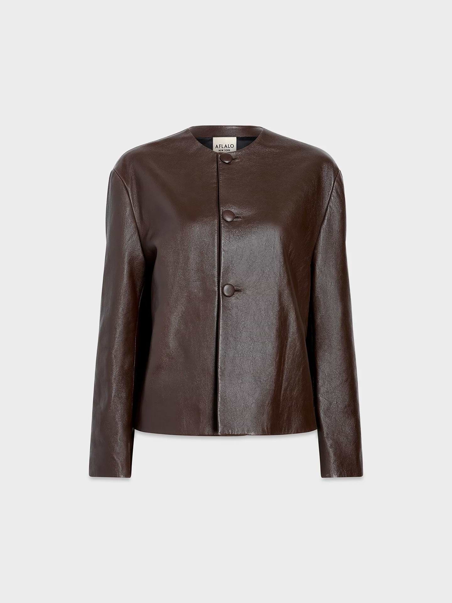 Oritihia Jacket in Leather - AFLALO