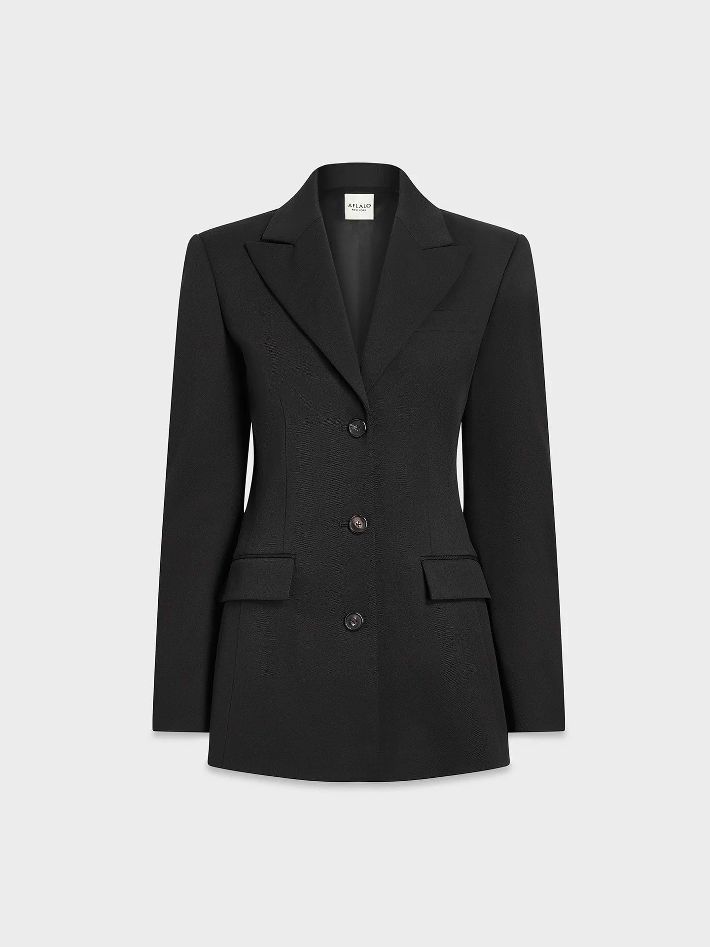 Roux Blazer in Wool Silk - AFLALO