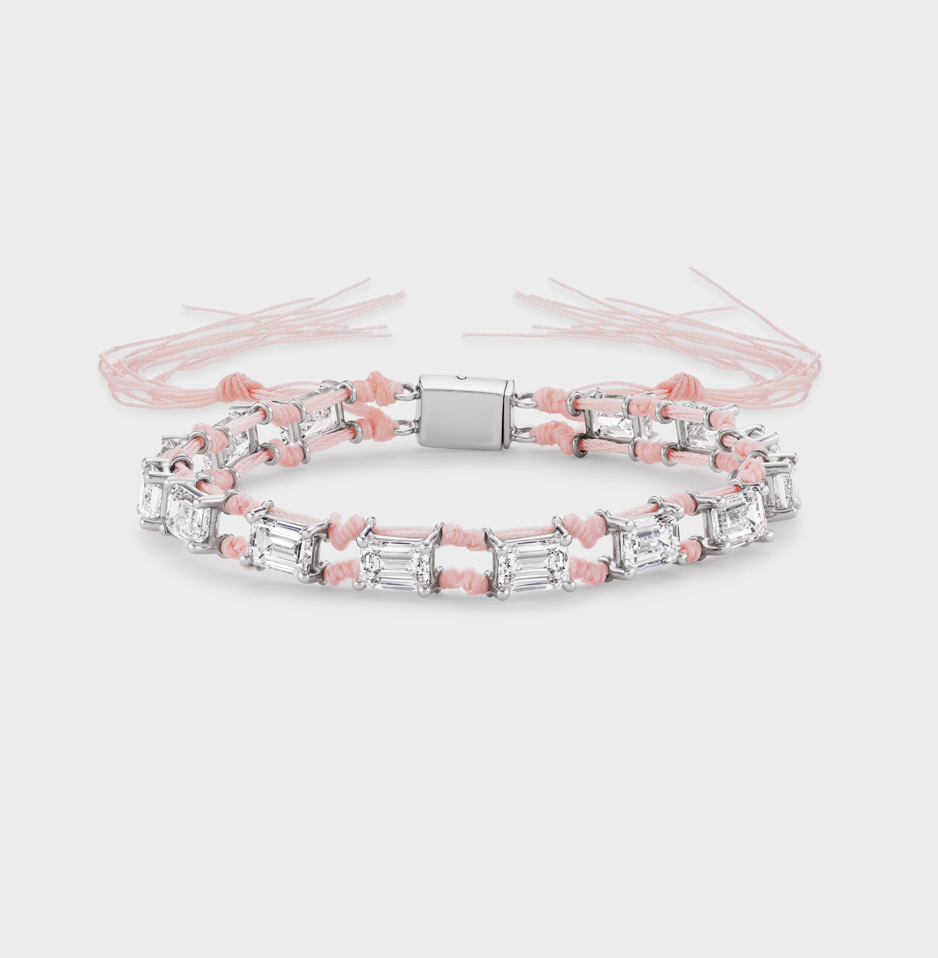 Racquet String in White Gold