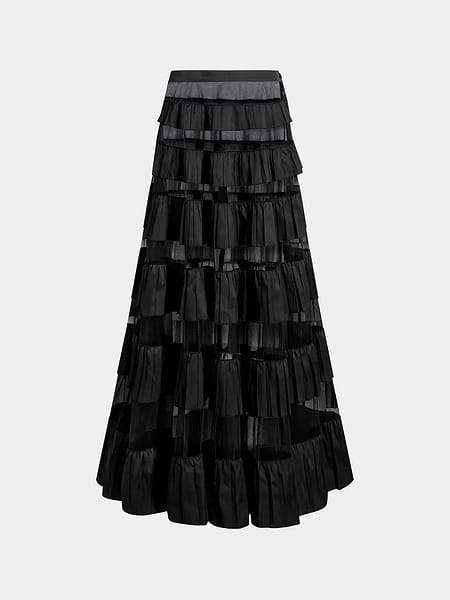 Xorina Skirt Black in Mesh | AFLALO Xorina Skirt Black in Mesh | AFLALO