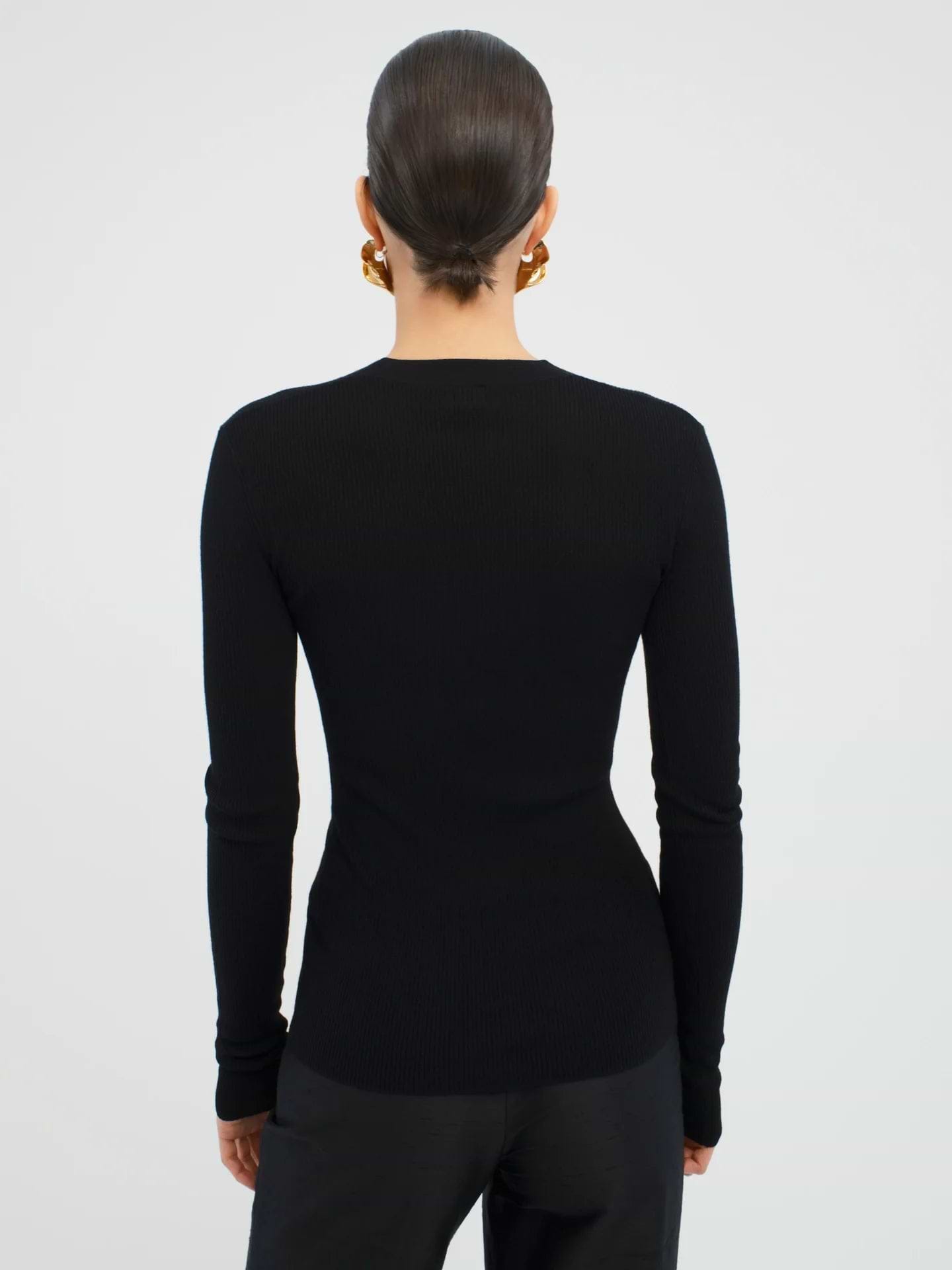 Fialla Cardigan in Wool - AFLALO