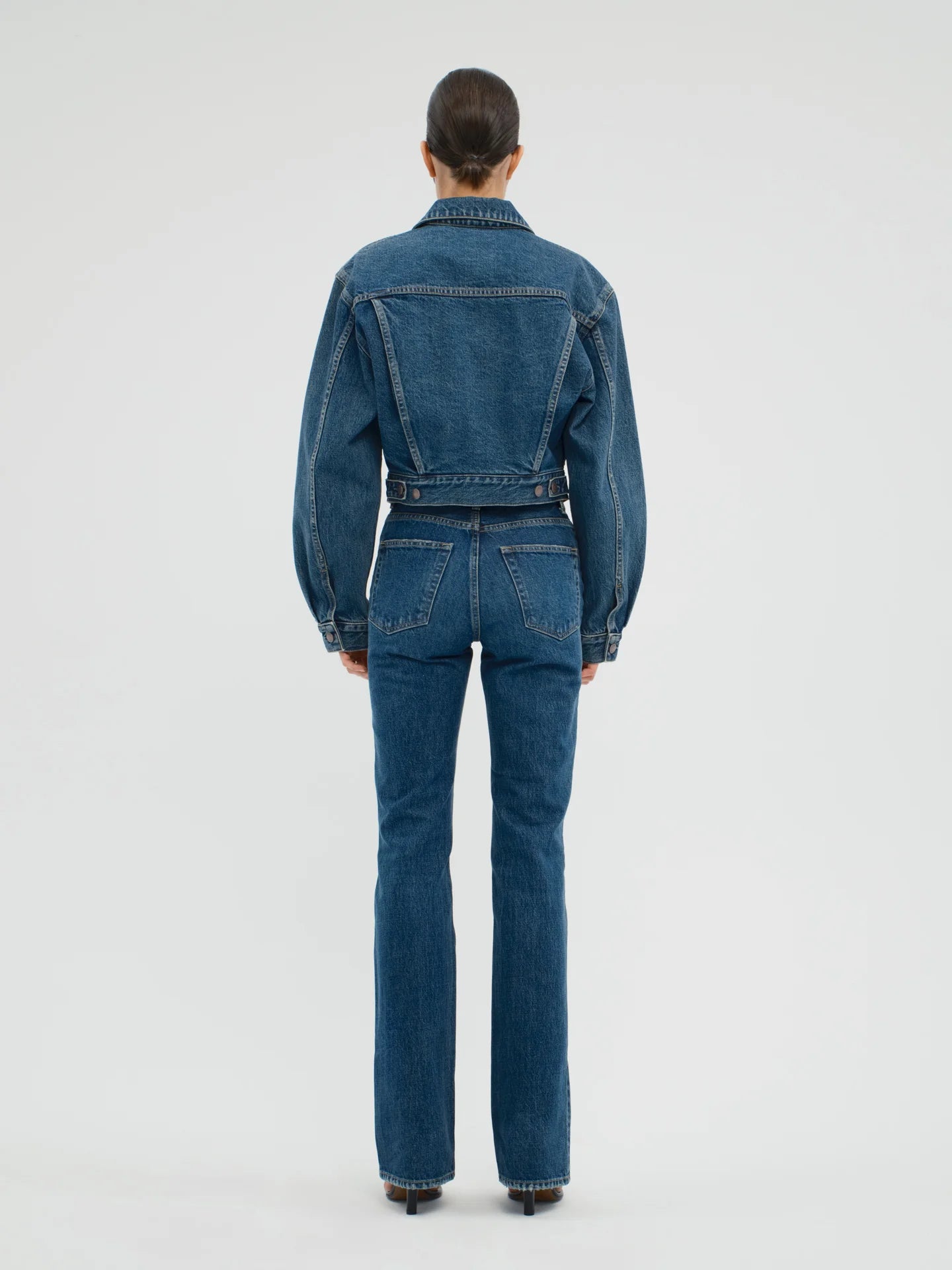 Barnes Jacket in Rigid Denim - AFLALO