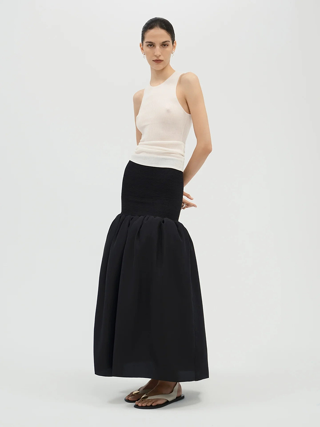 Quillan Skirt in Silk - AFLALO