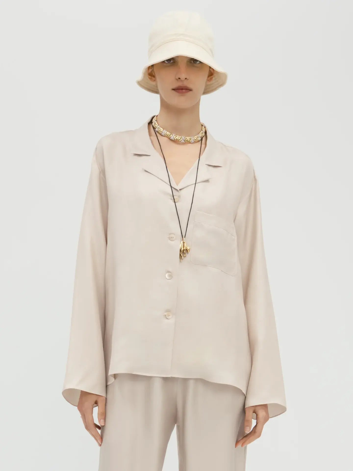 Lyra Shirt in Silk - AFLALO