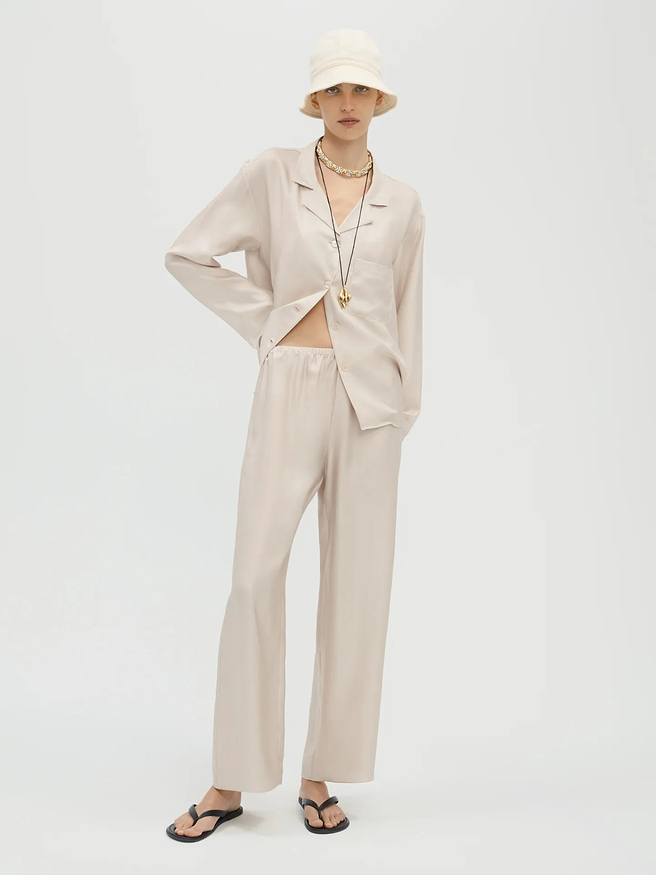 Zanitha Pant in Silk - AFLALO