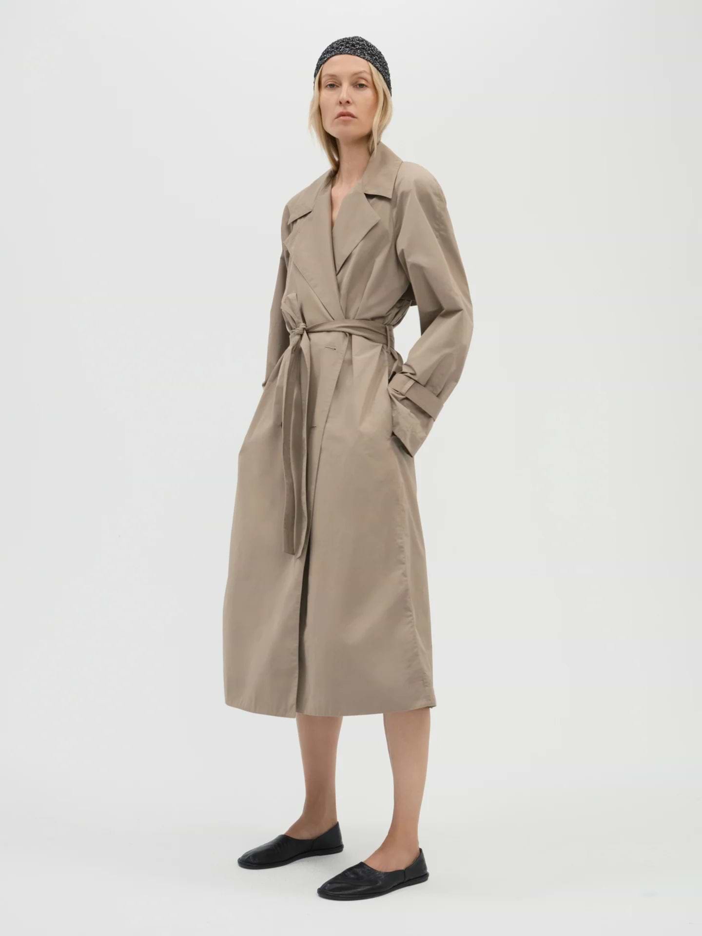 Luna Trench in Cotton Nylon - AFLALO
