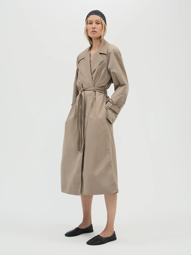 Luna Trench in Cotton Nylon - AFLALO