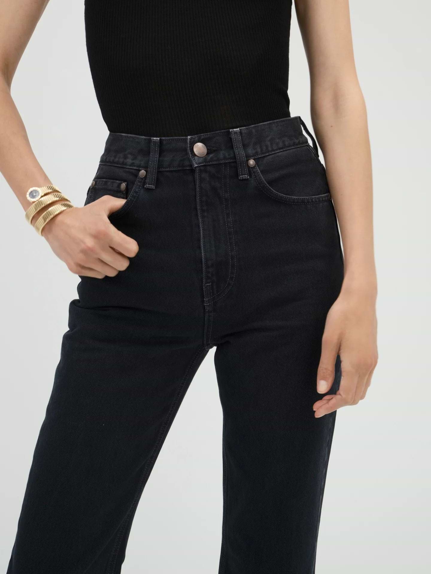 Brontë Jean in Rigid Denim - AFLALO