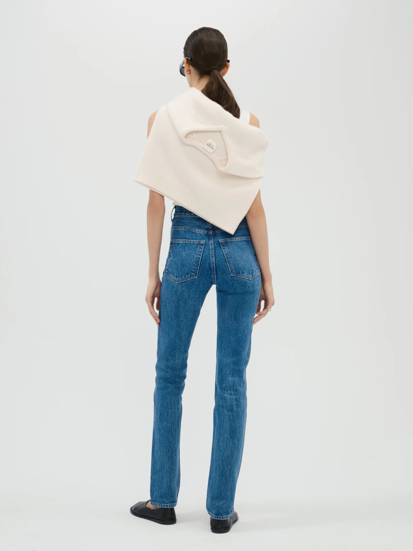 Bishop Jean in Rigid Denim - AFLALO