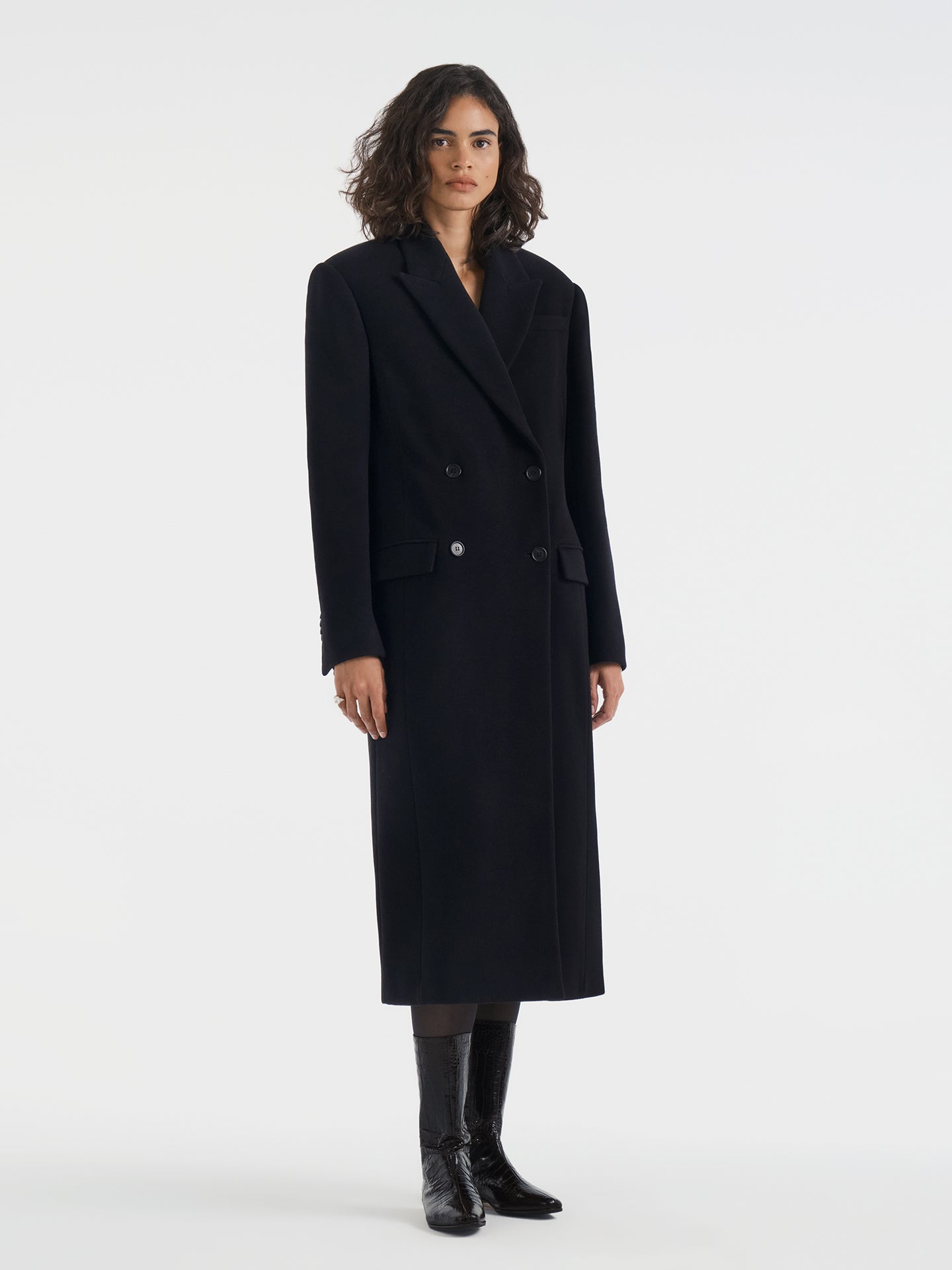 Obelisk Coat in Cashmere - AFLALO
