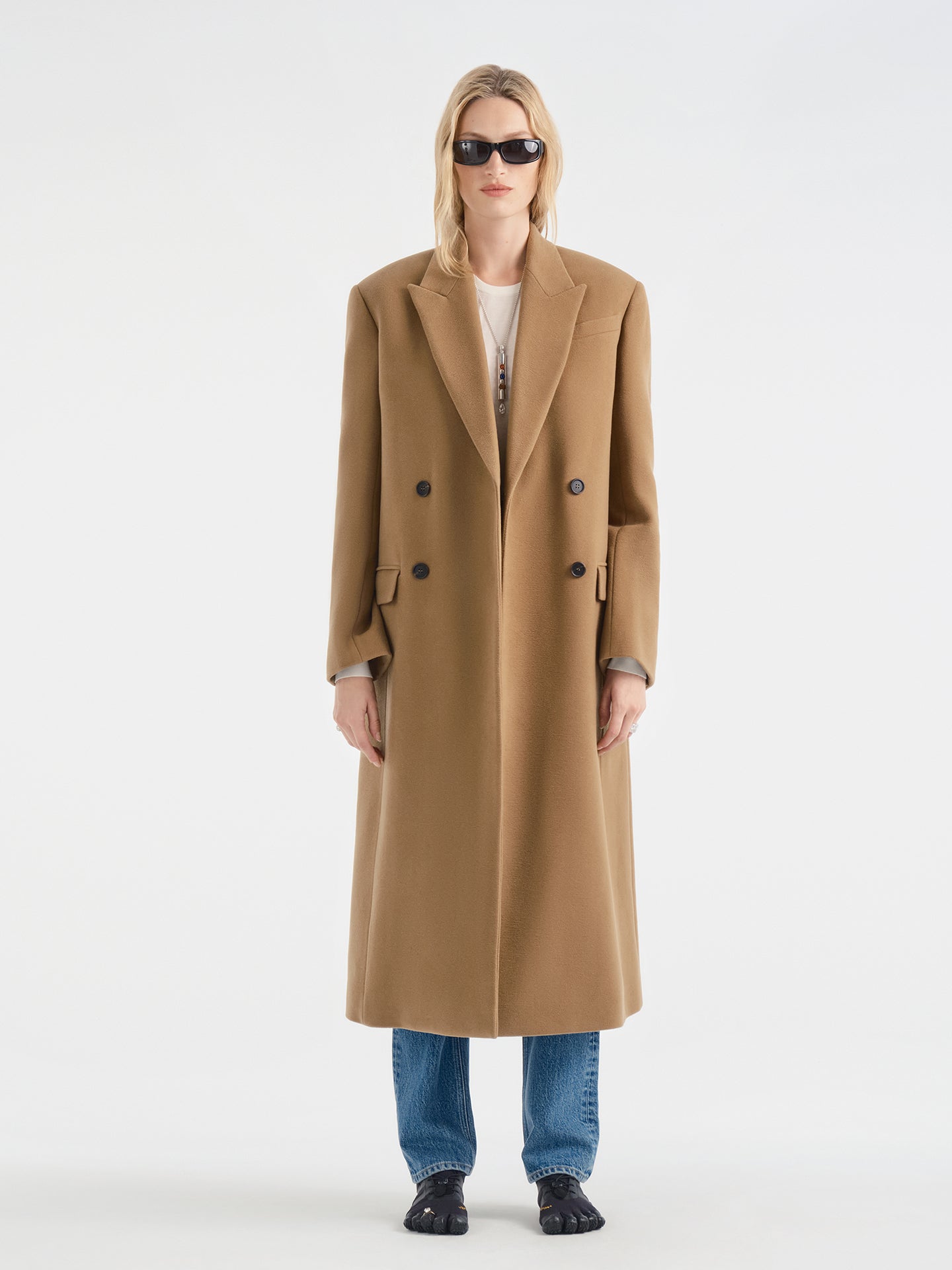 Obelisk Coat in Cashmere - AFLALO