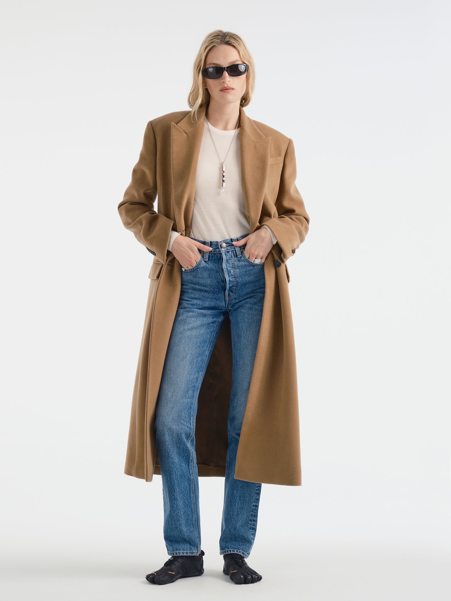 Obelisk Coat in Cashmere - AFLALO