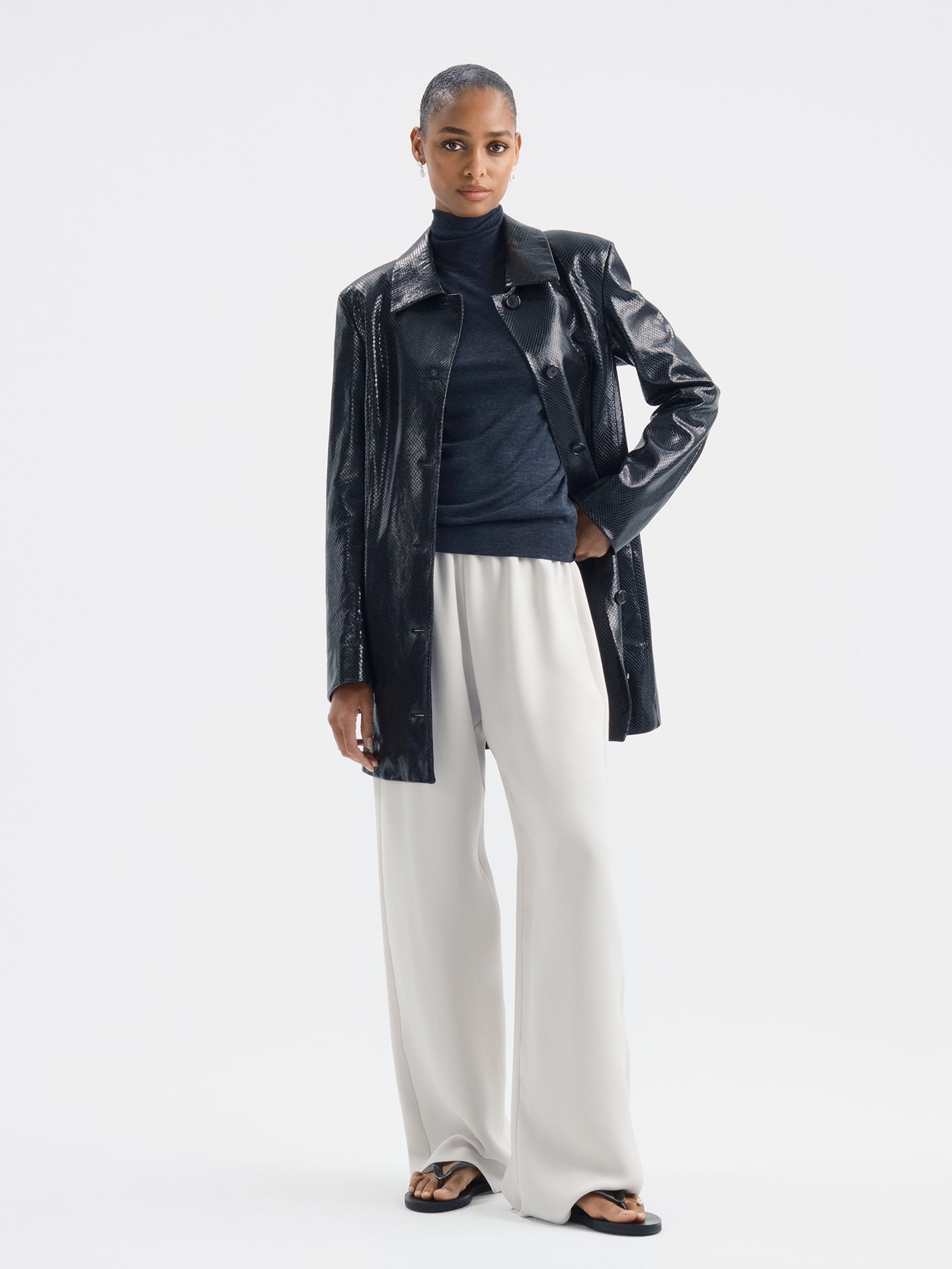 Ater Pant in Silk - AFLALO