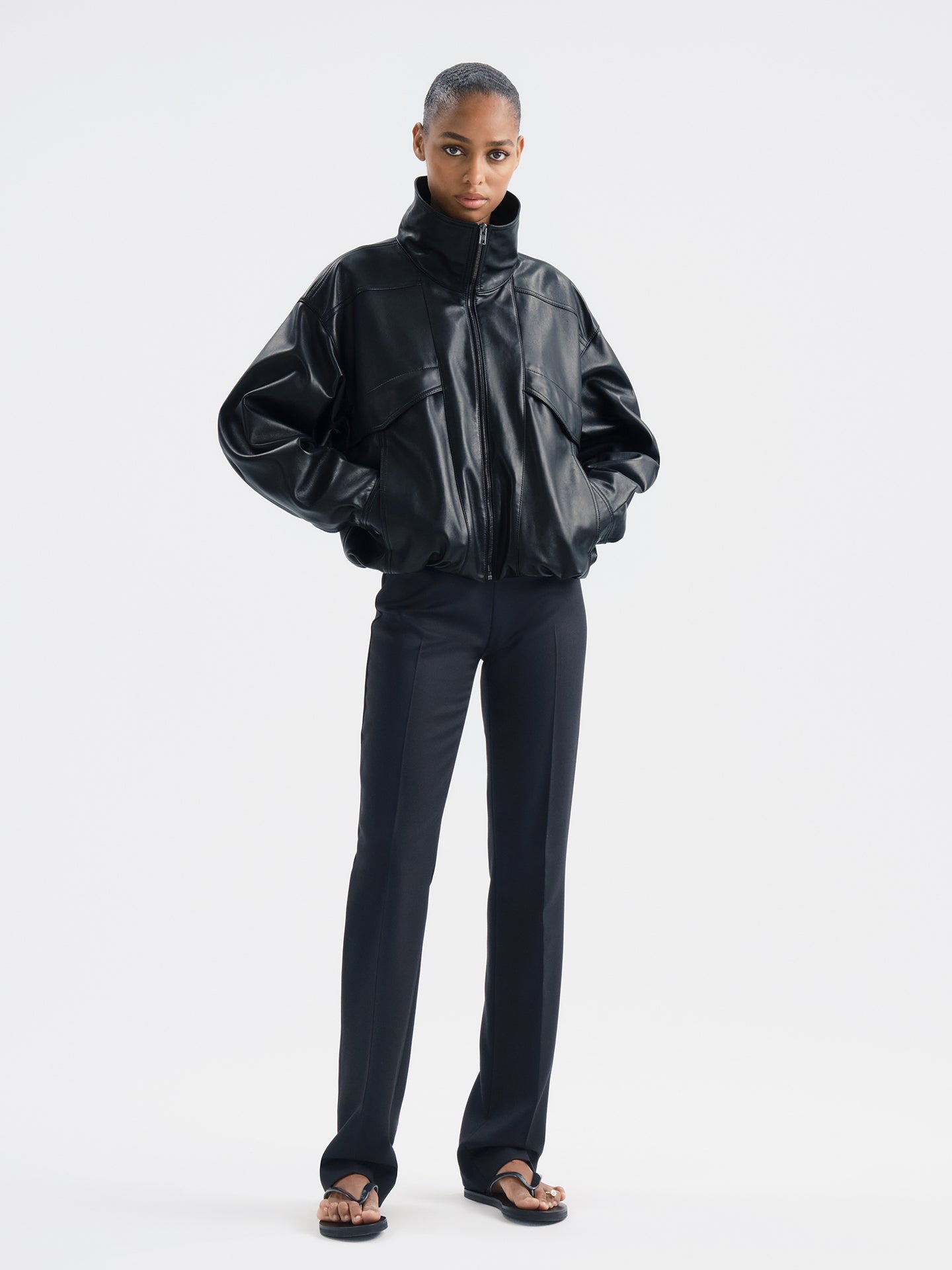 Zadie Jacket in Leather - AFLALO