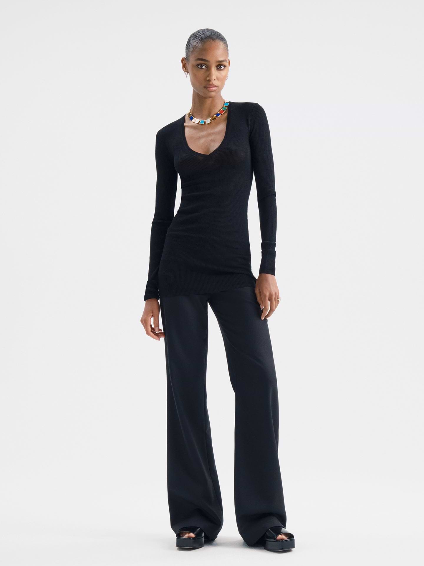 Daina Sweater in Wool - AFLALO