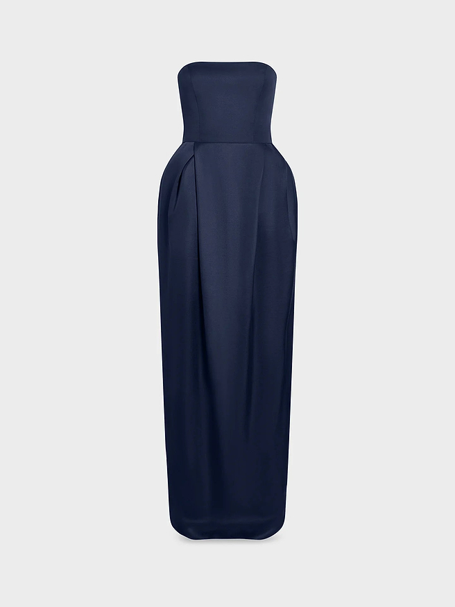 Alune Dress in Wool Silk - AFLALO