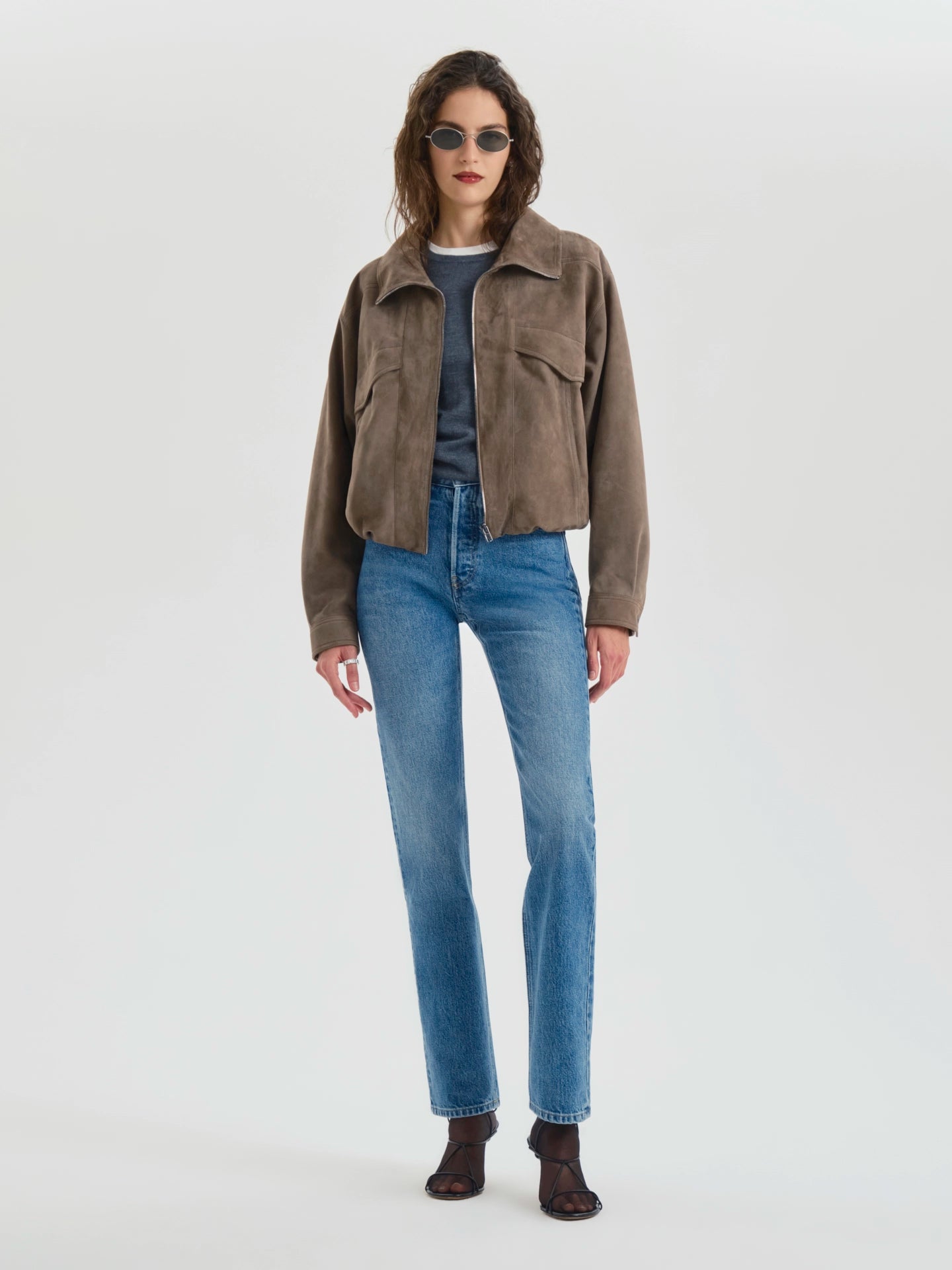Zadie Jacket in Suede - AFLALO