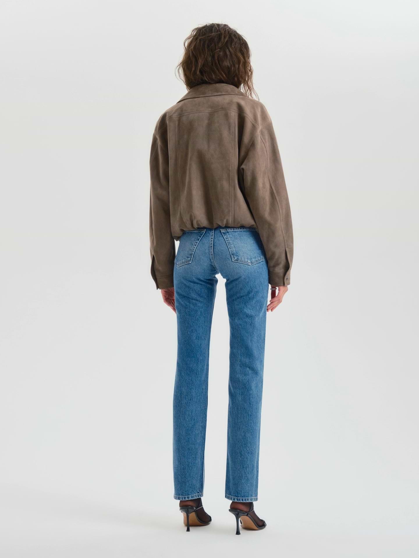 Zadie Jacket in Suede - AFLALO