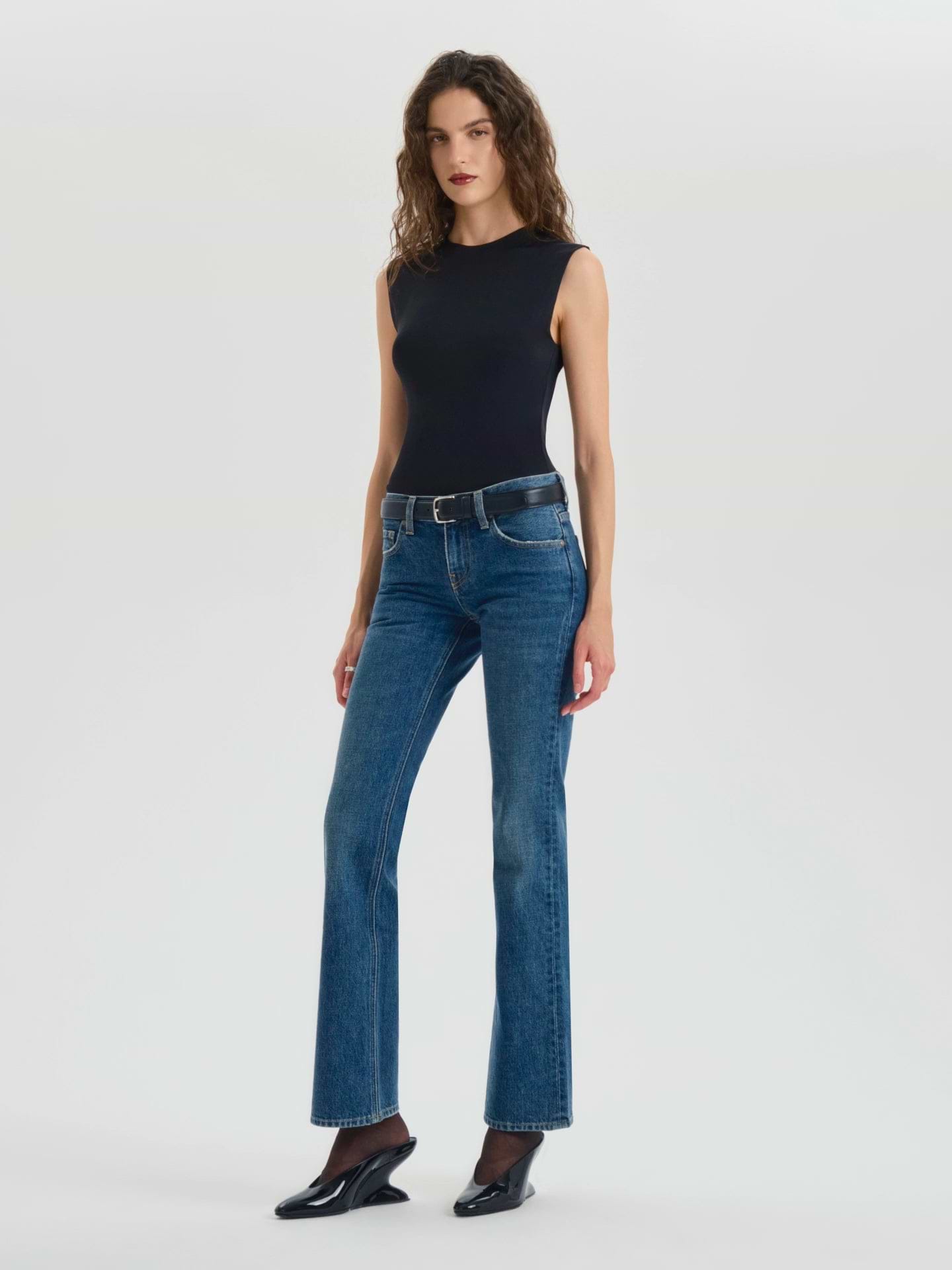 Leary Jean in Rigid Denim - AFLALO