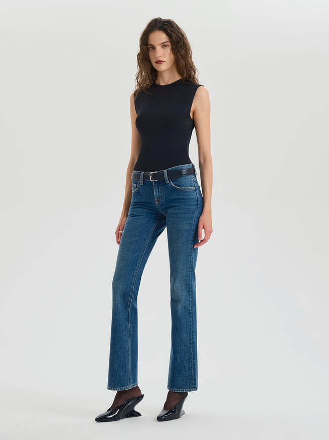 Leary Jean in Rigid Denim - AFLALO