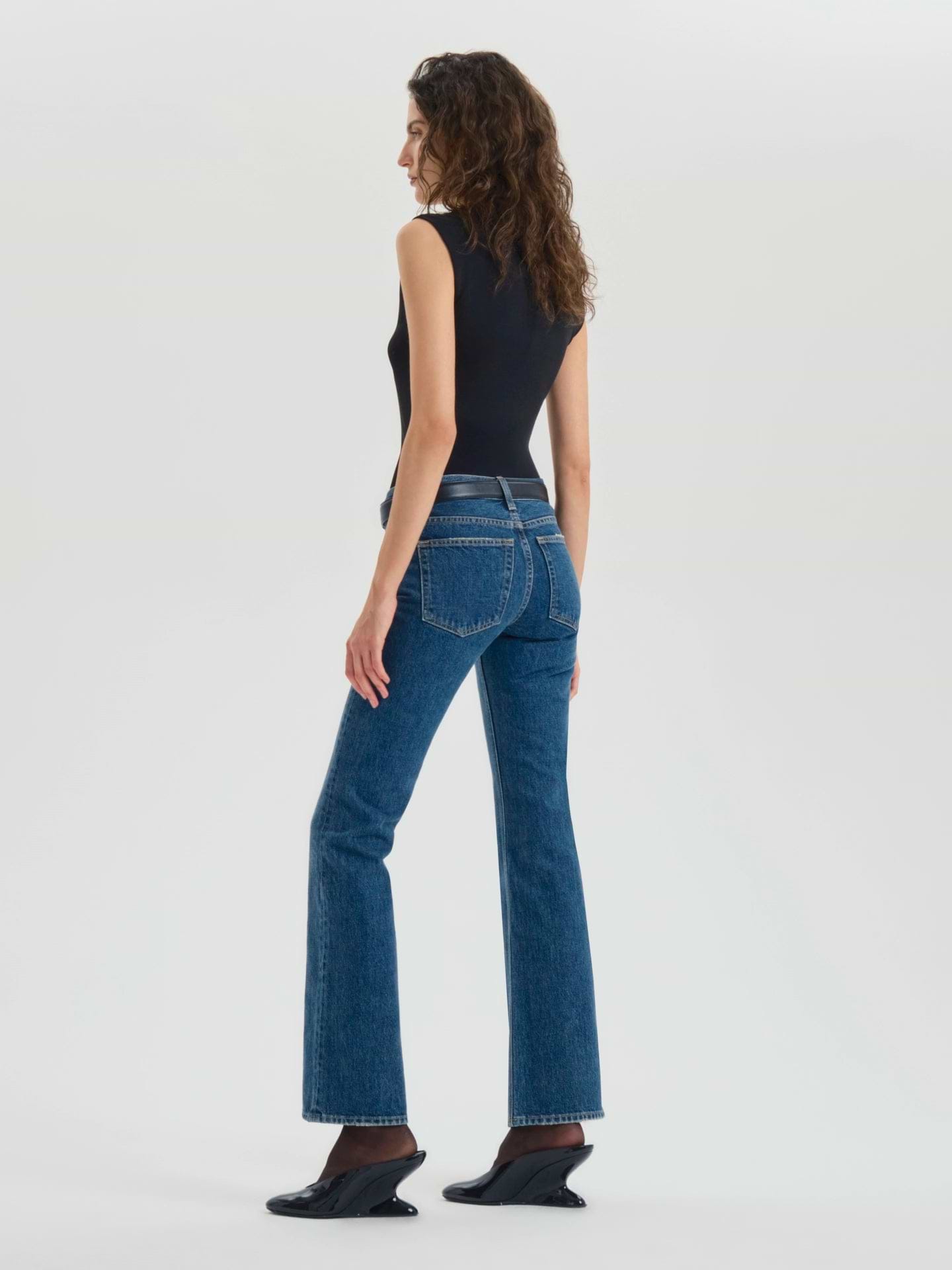 Leary Jean in Rigid Denim - AFLALO