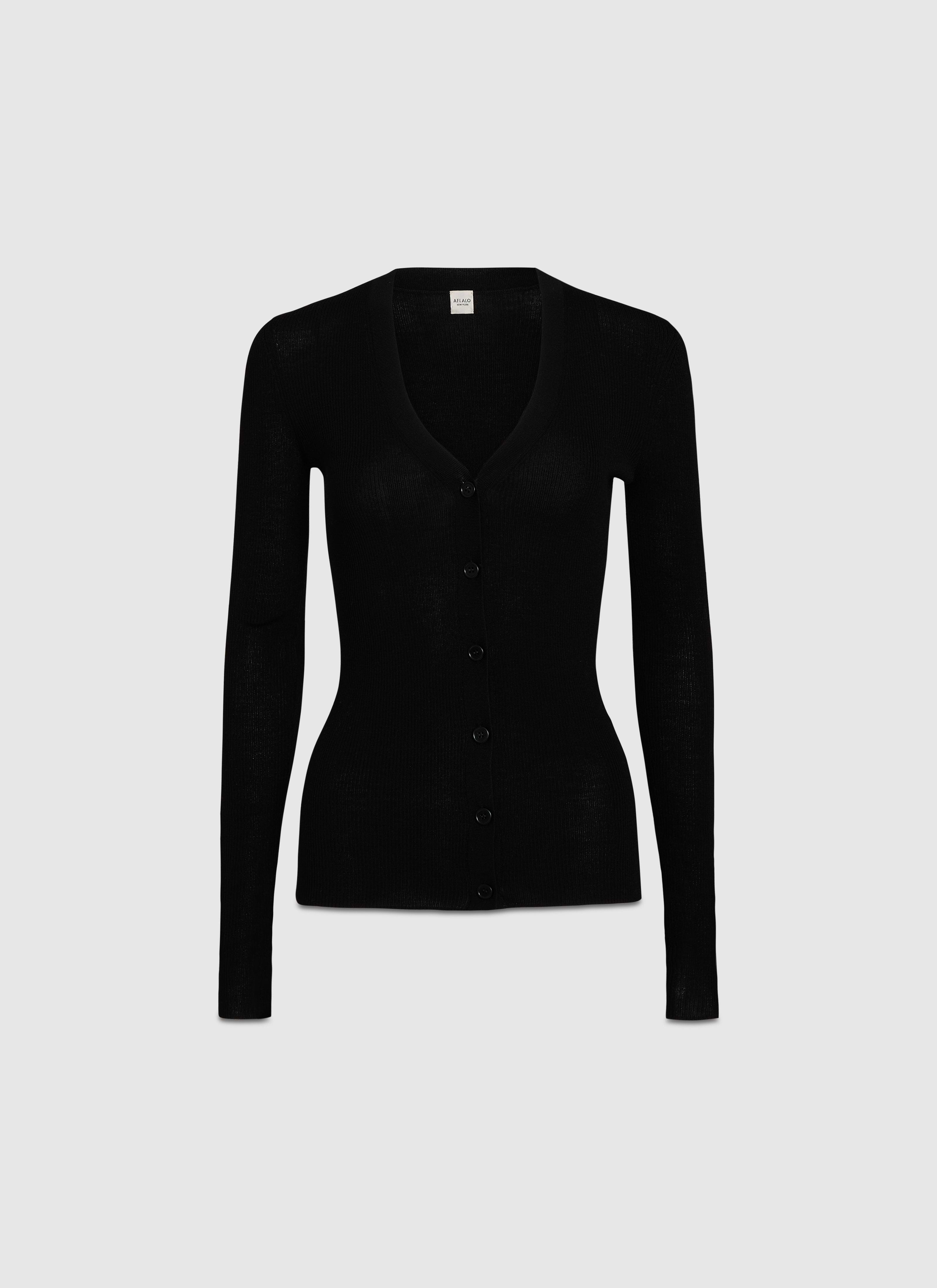 Fialla Cardigan in Wool - AFLALO