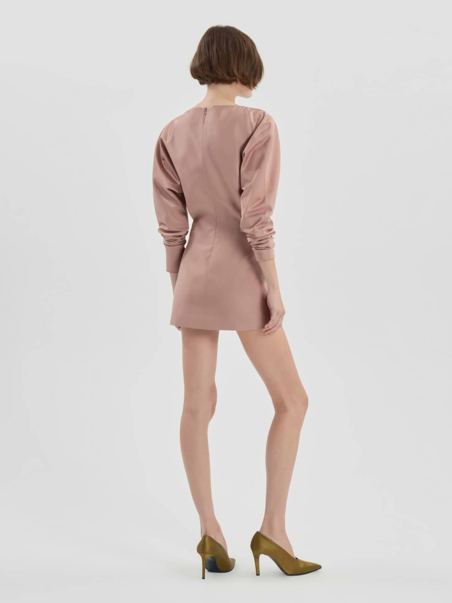 Lanya Dress in Wool Silk