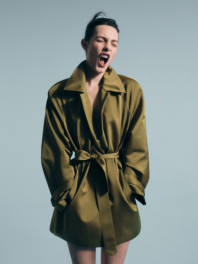 Mira Jacket in Wool Silk